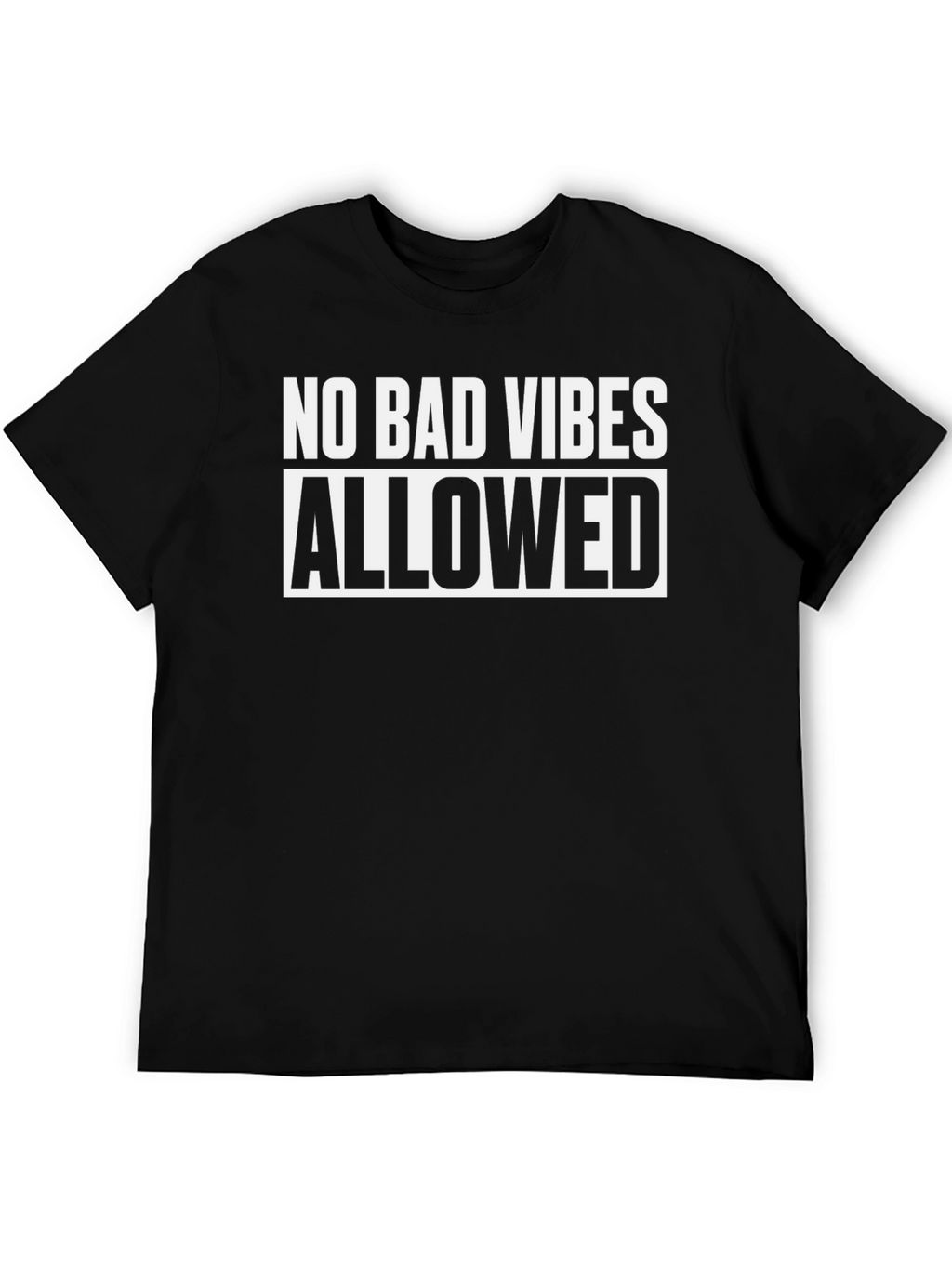 No Bad Vibes Allowed Graphic Tee - Black