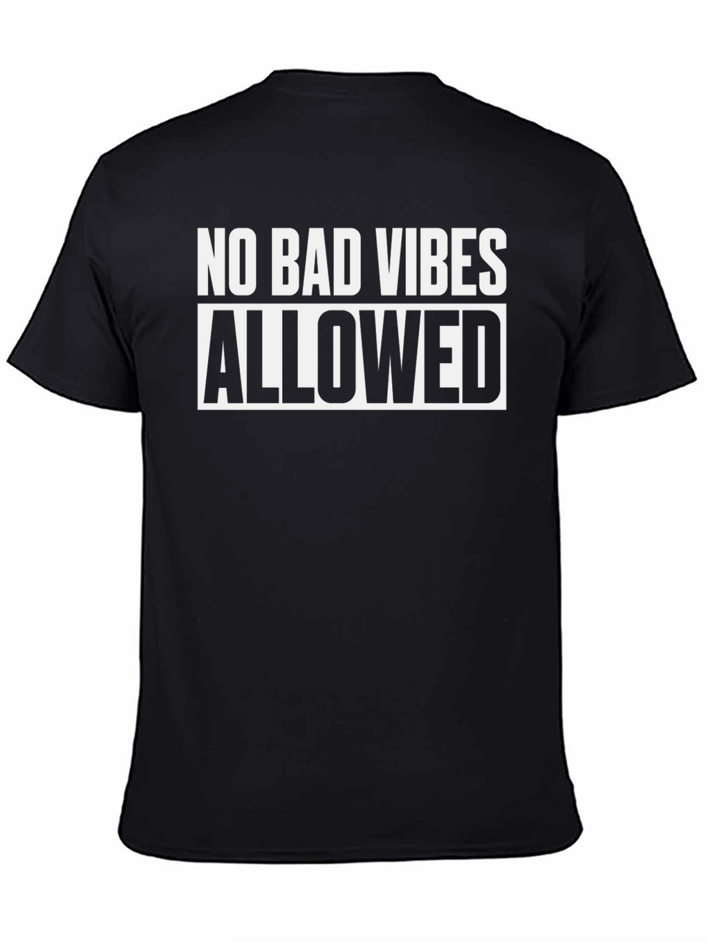 No Bad Vibes Allowed Graphic Tee - Black