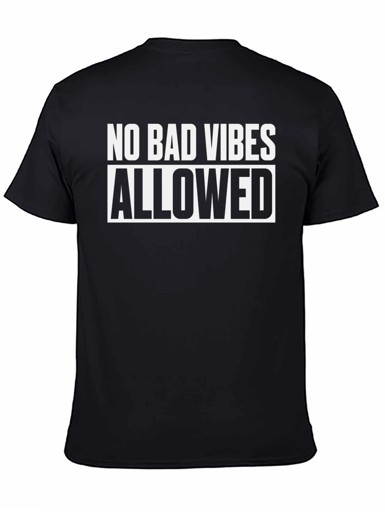 No Bad Vibes Allowed Graphic Tee - Black
