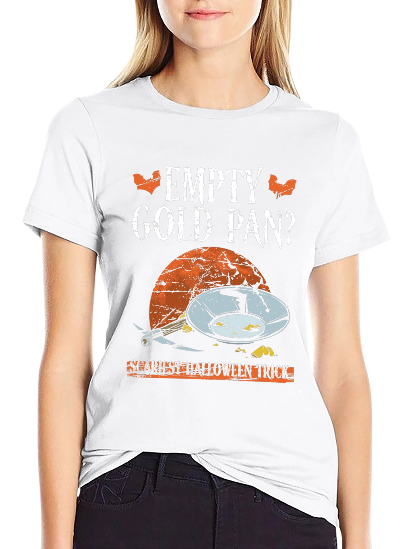 Empty Gold Pan Halloween Graphic Tee