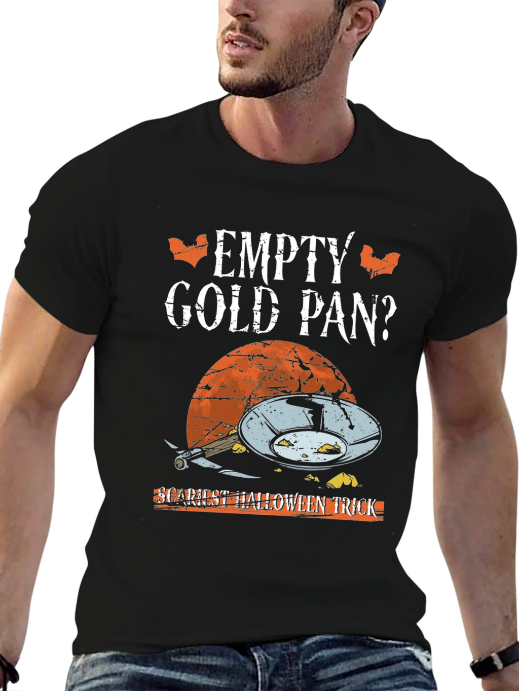Empty Gold Pan Halloween Graphic Tee