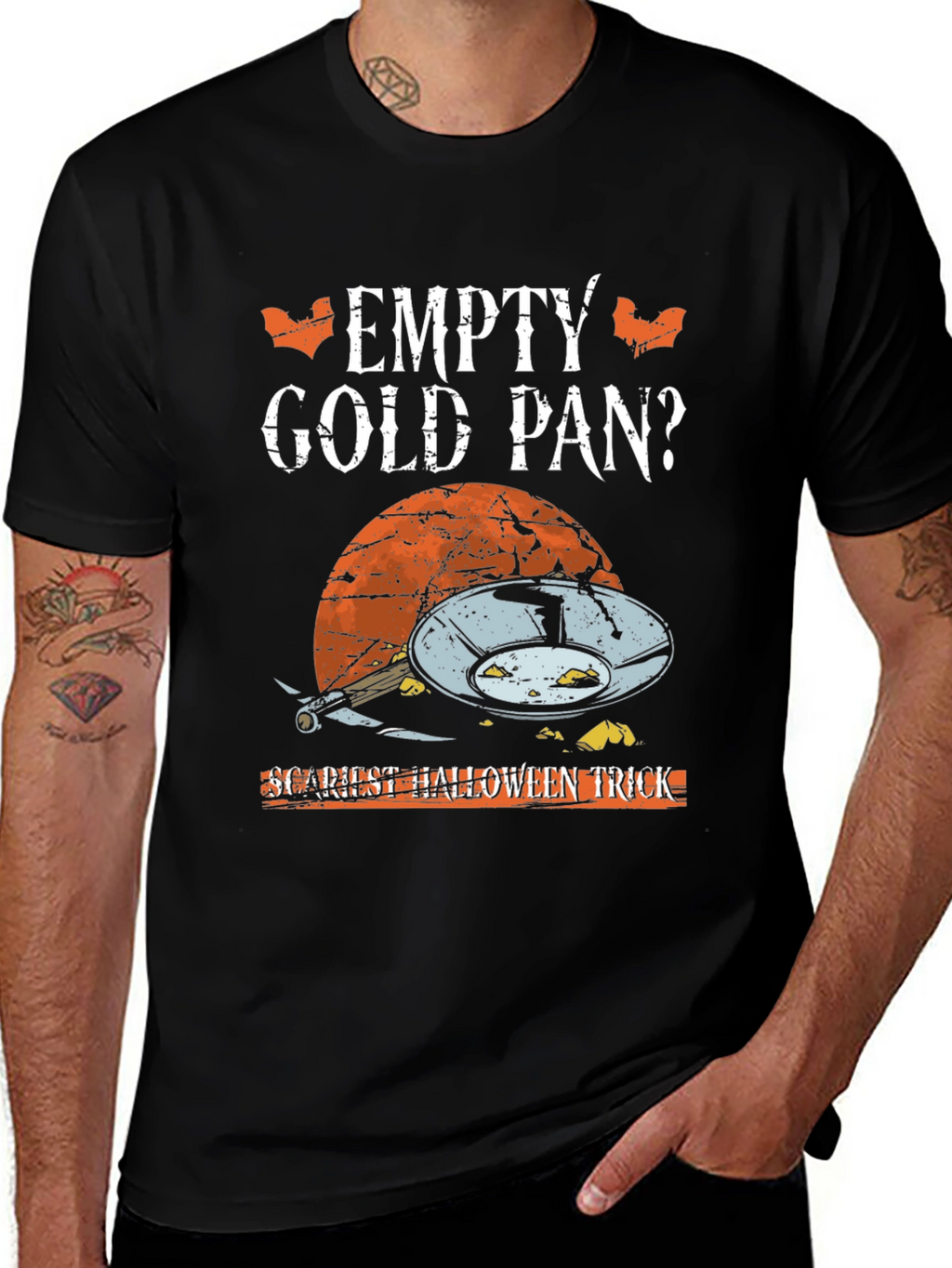 Empty Gold Pan Halloween Graphic Tee