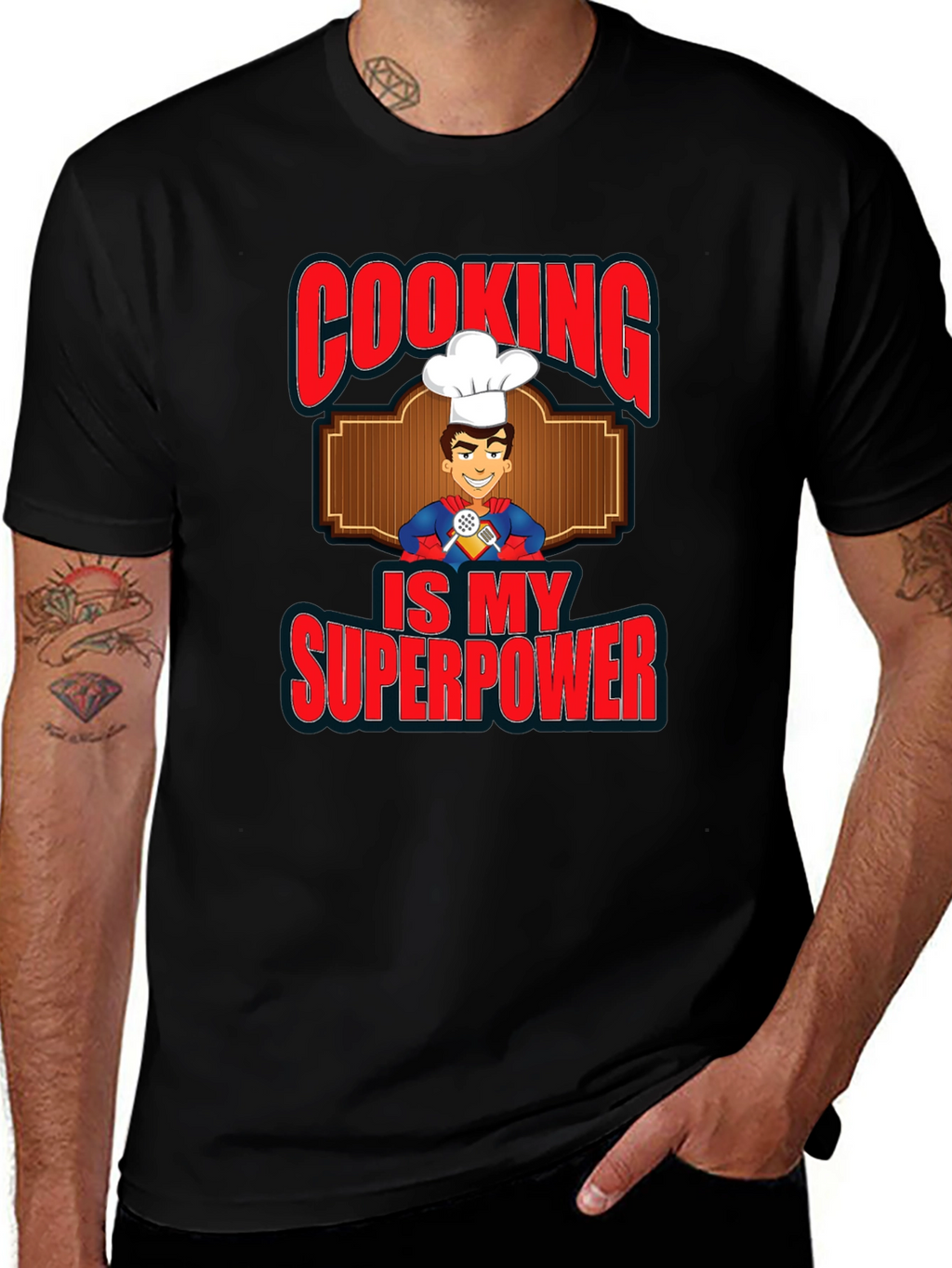 Cooking is My Superpower Graphic T-Shirt