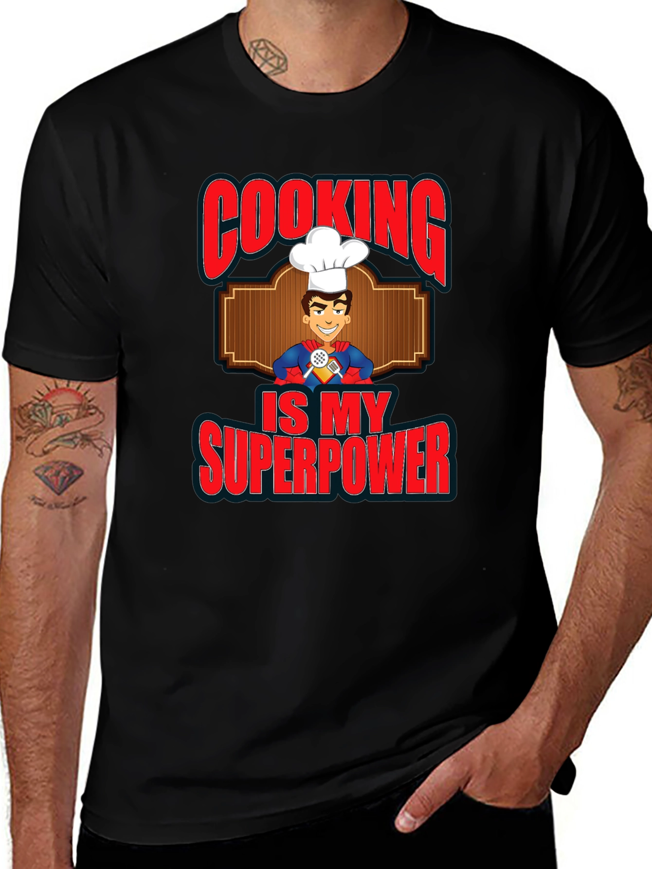 Cooking is My Superpower Graphic T-Shirt