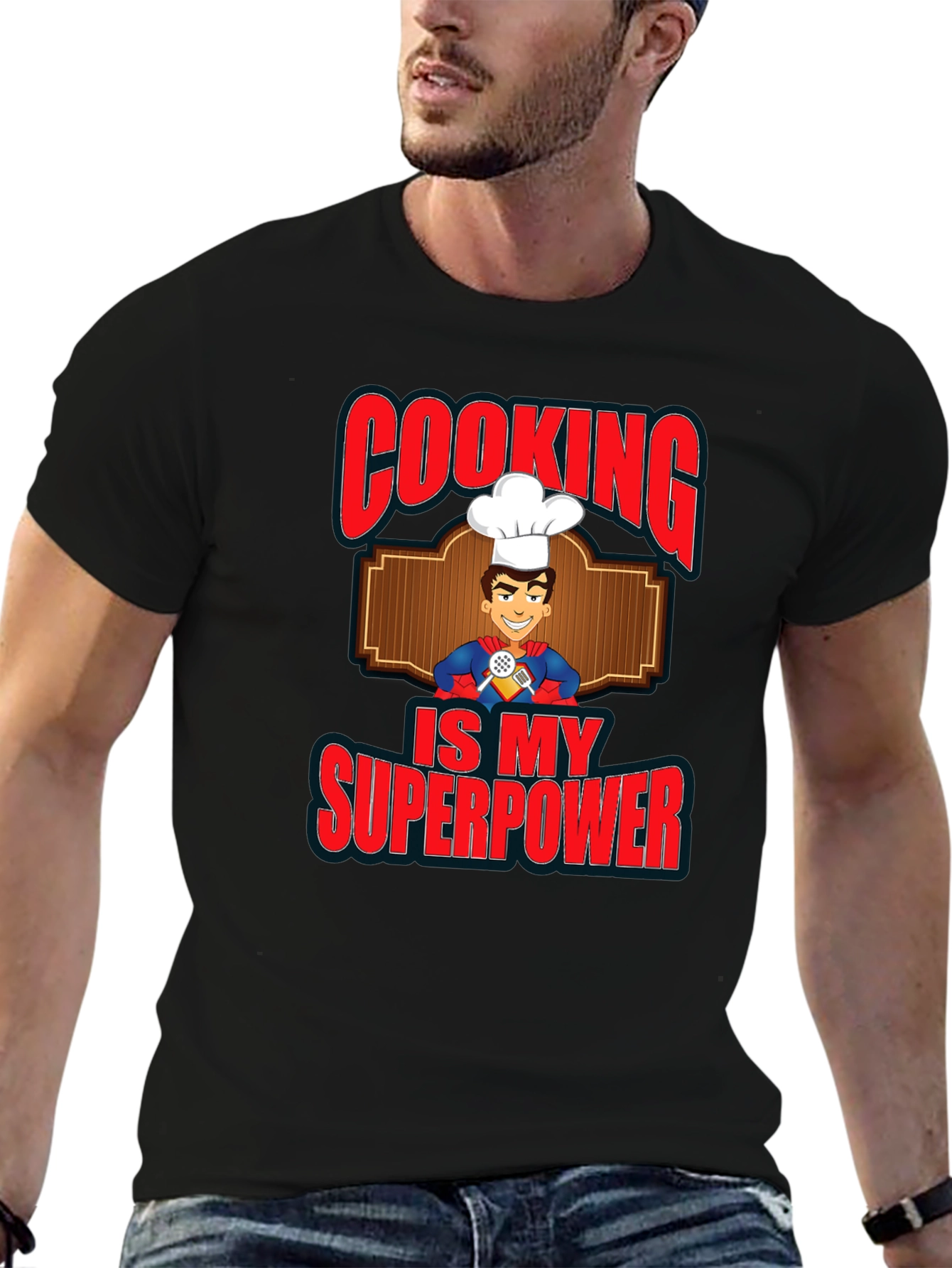 Cooking is My Superpower Graphic T-Shirt