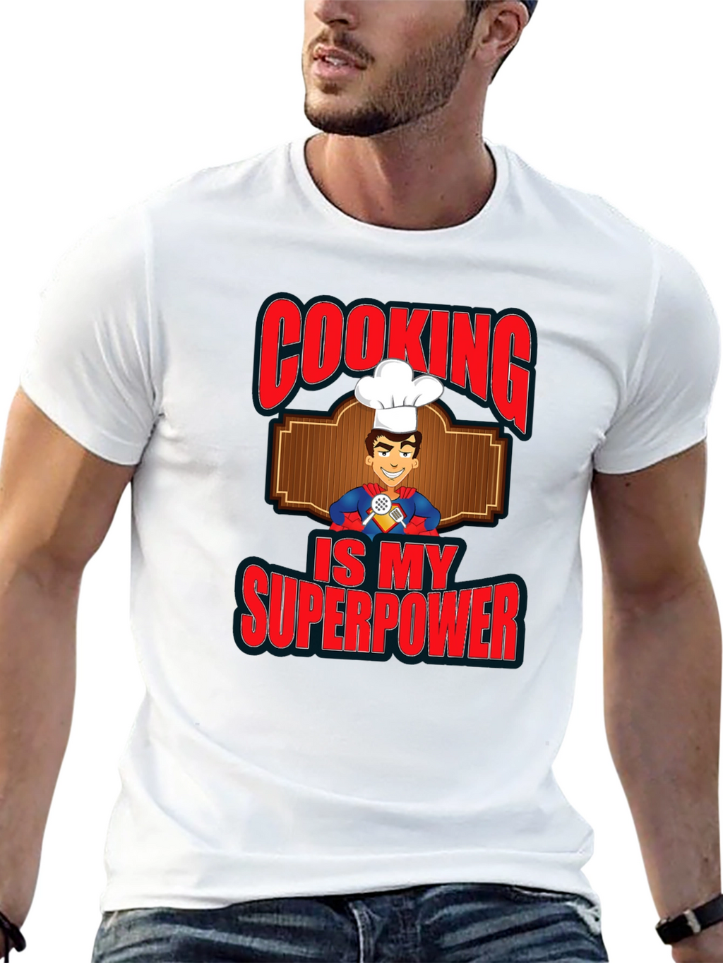 Cooking is My Superpower Graphic T-Shirt