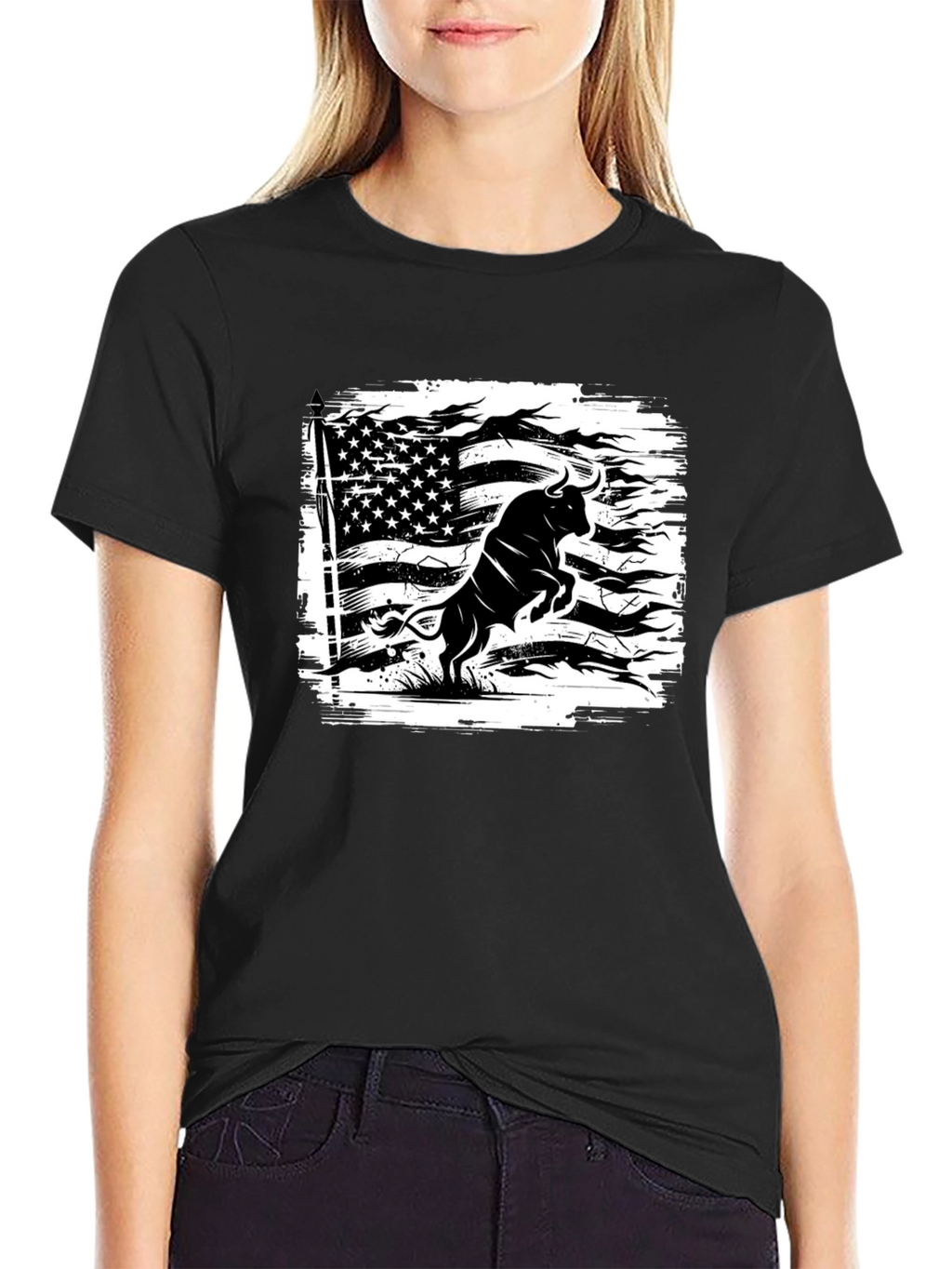 American Bull Graphic T-Shirt