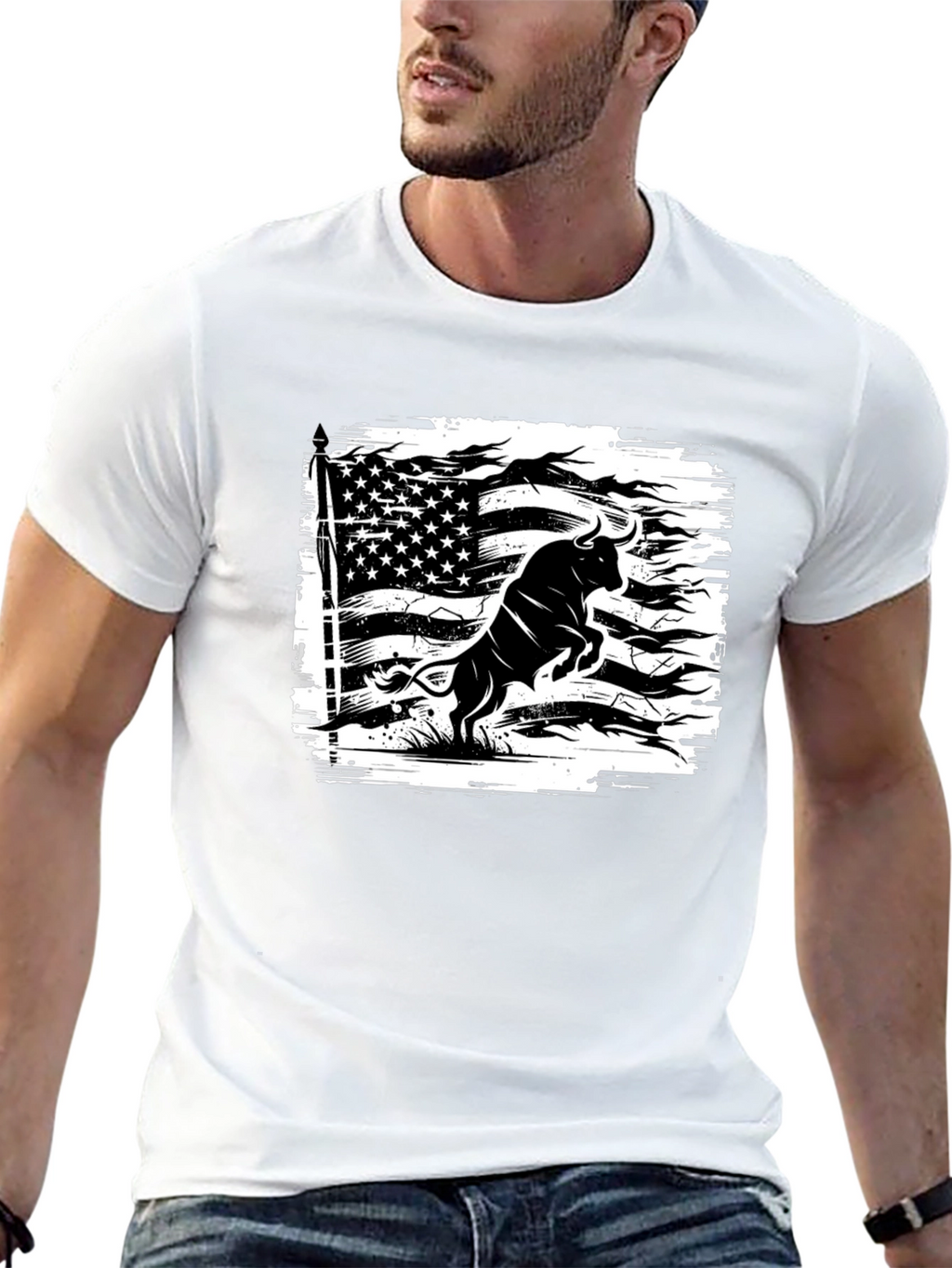 American Bull Graphic T-Shirt