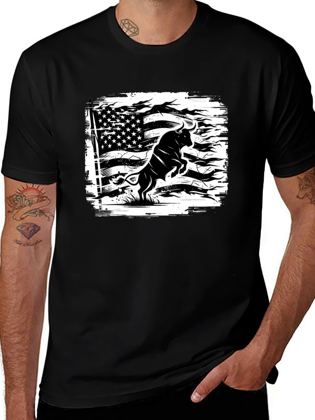 American Bull Graphic T-Shirt