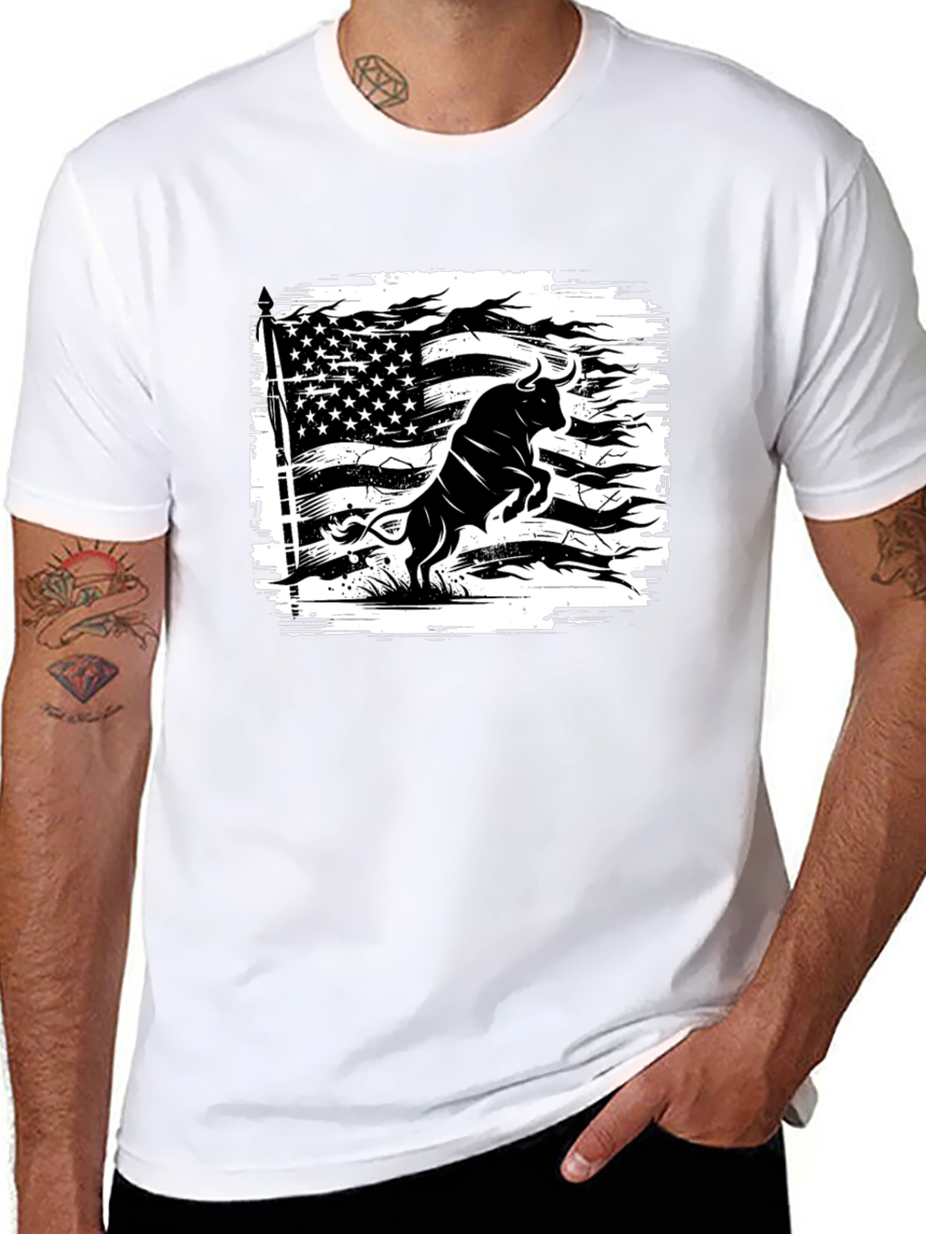 American Bull Graphic T-Shirt
