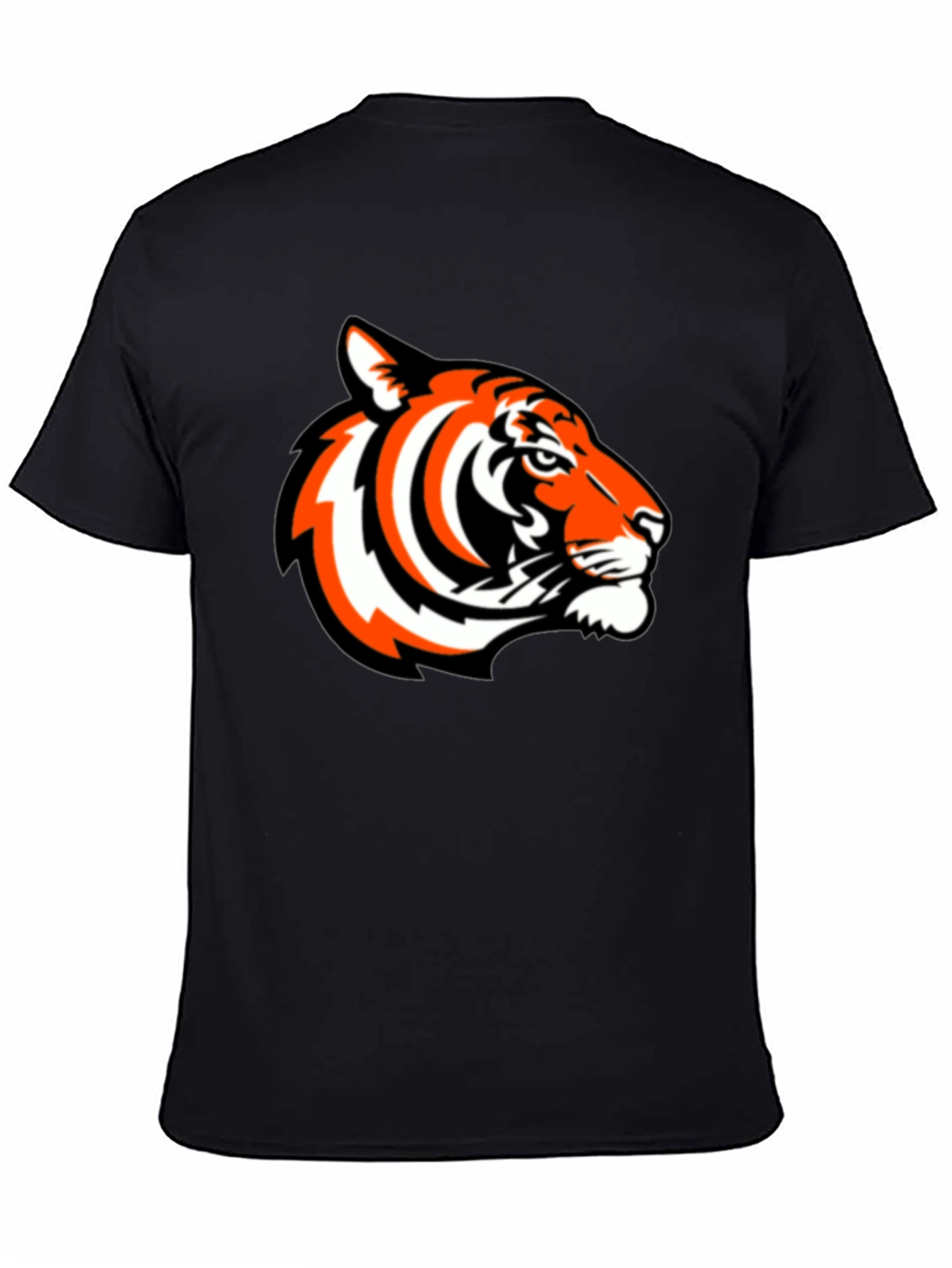 Bold Tiger Graphic Tee - Black Casual Comfort