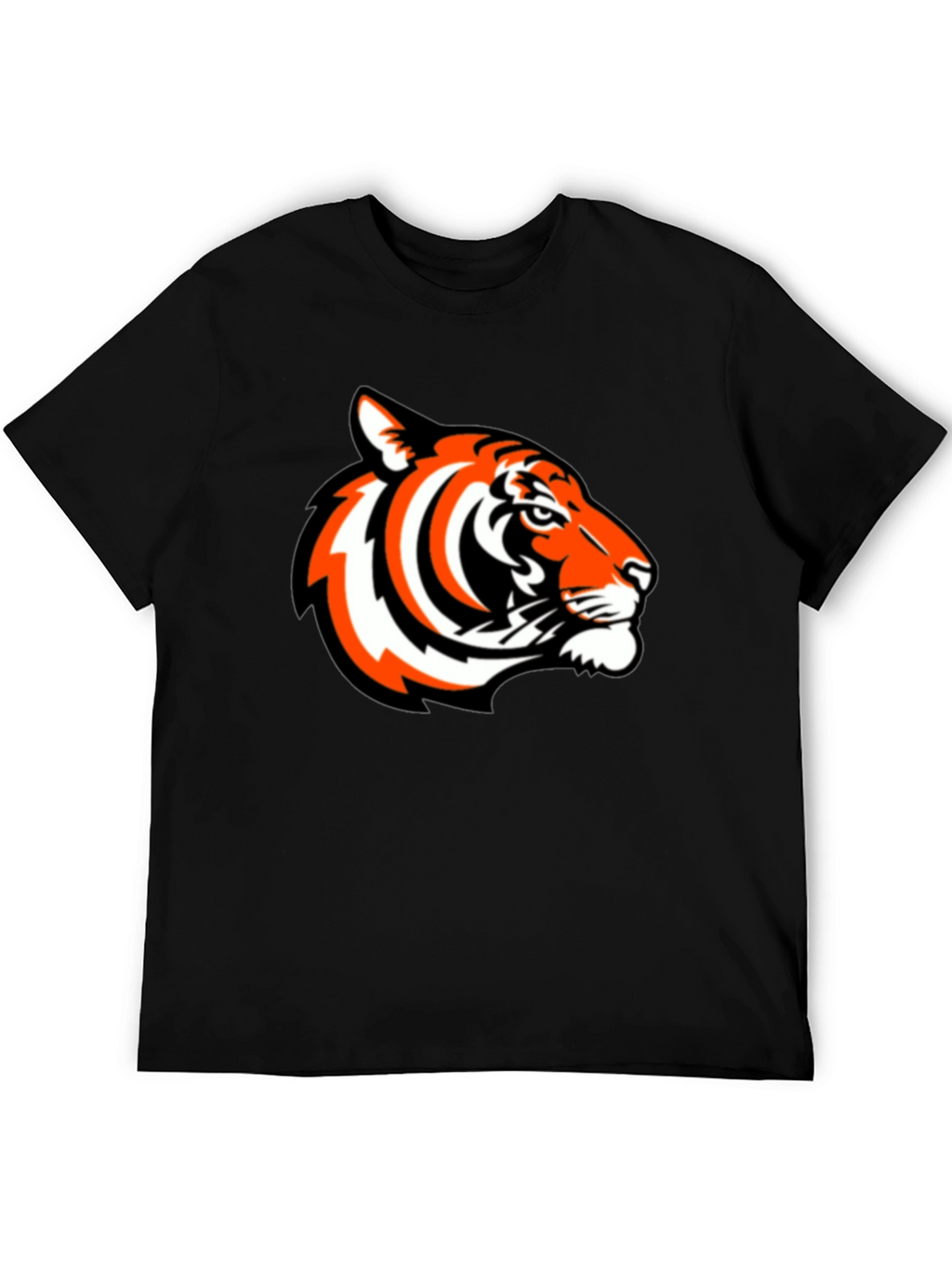 Bold Tiger Graphic Tee - Black Casual Comfort