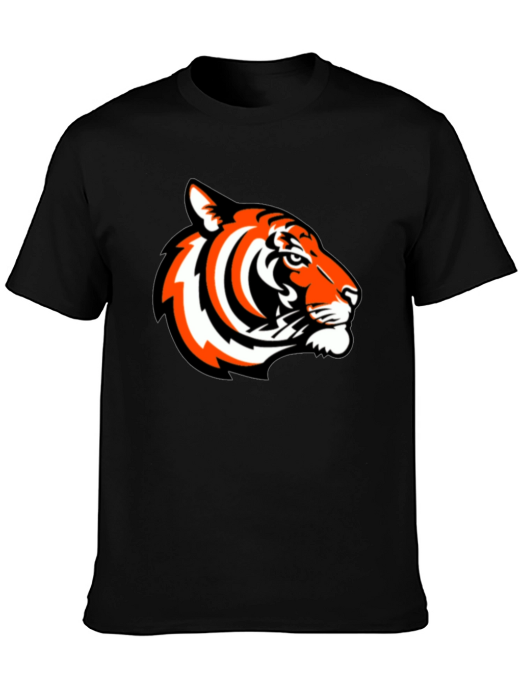 Bold Tiger Graphic Tee - Black Casual Comfort