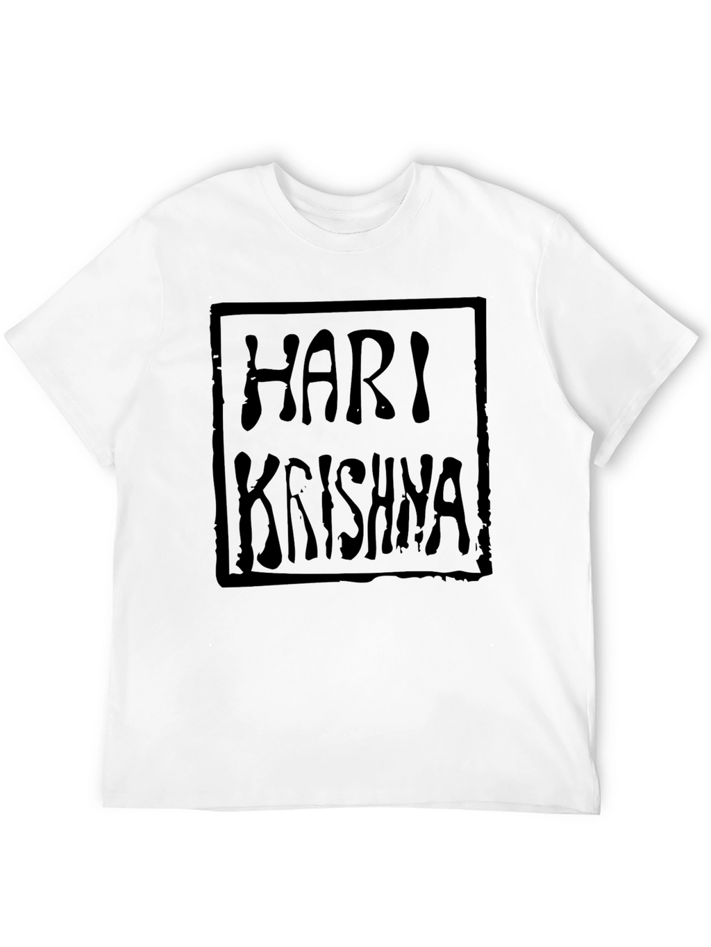 Hari Krishna Graphic Tee - Soft Cotton Blend Shirt