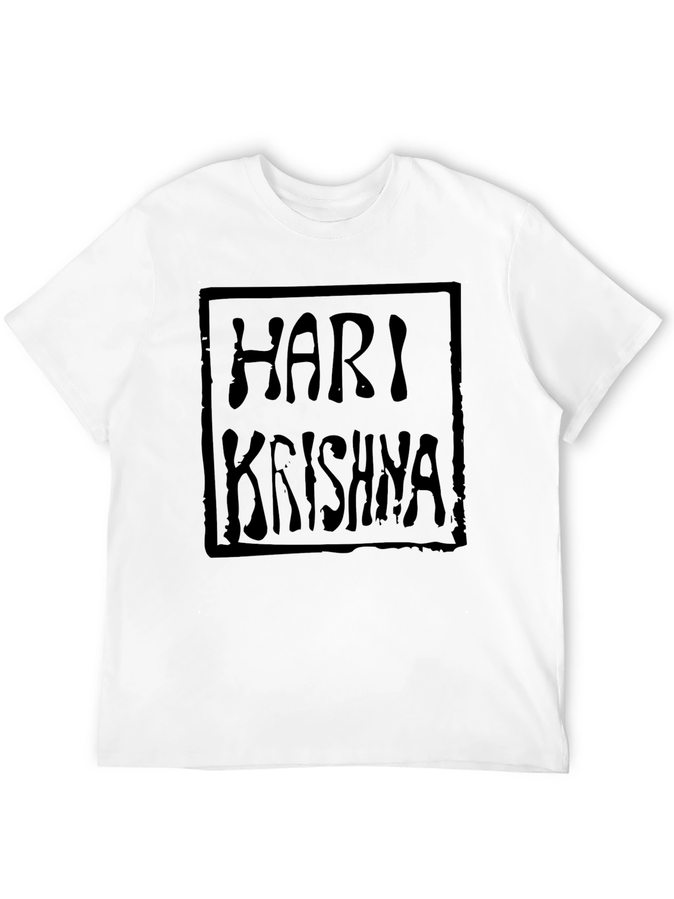 Hari Krishna Graphic Tee - Soft Cotton Blend Shirt