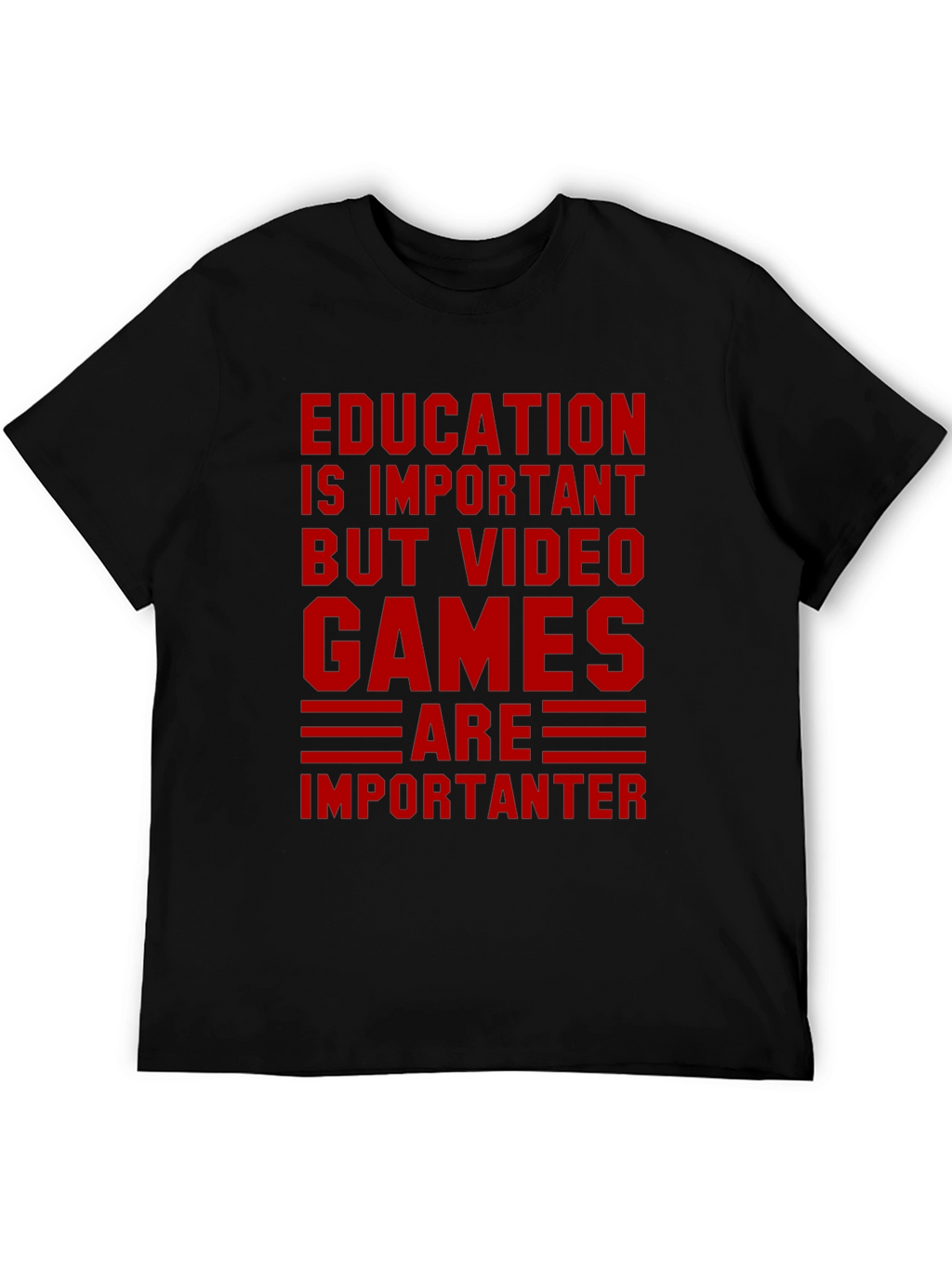 Education vs. Video Games Graphic Tee