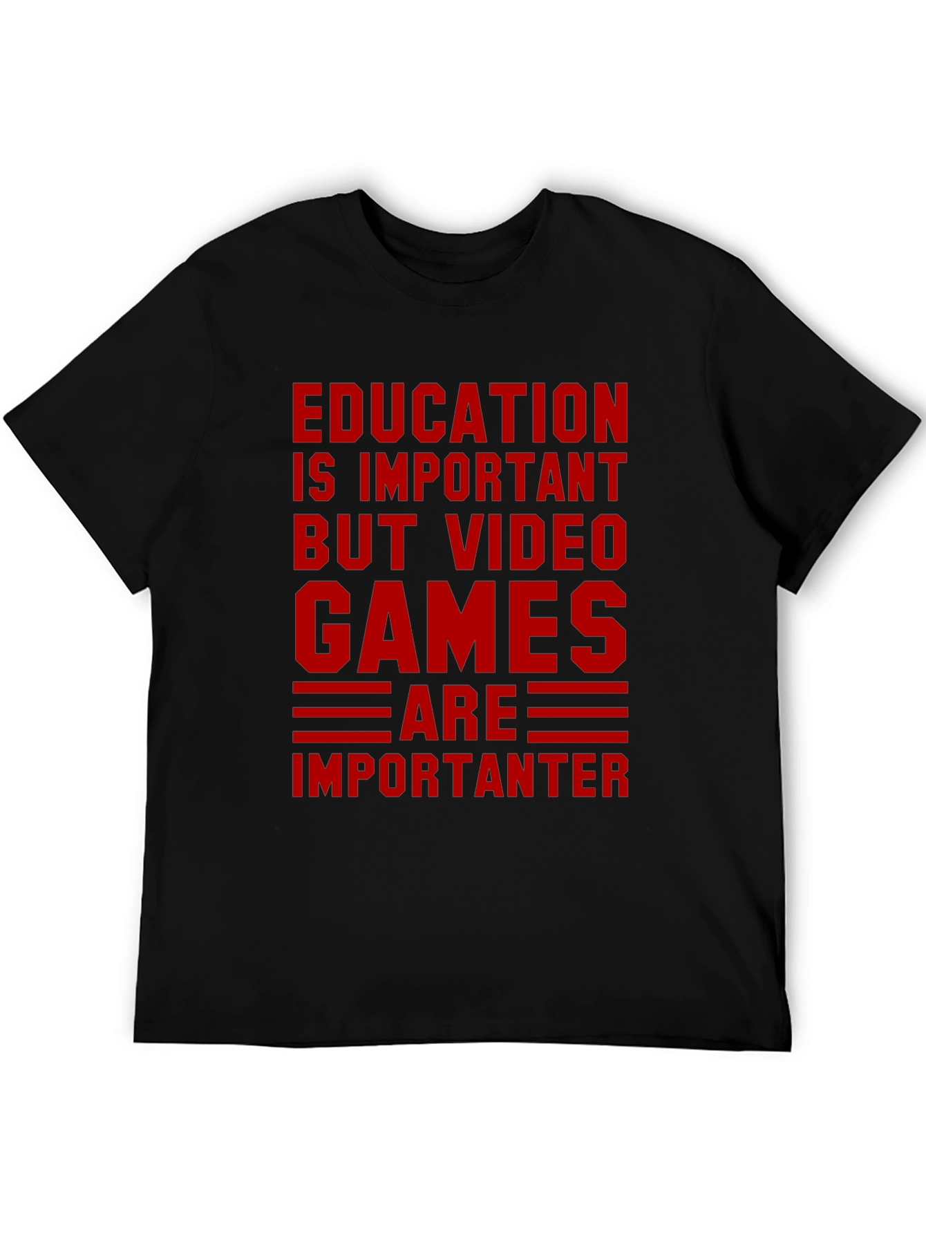 Education vs. Video Games Graphic Tee