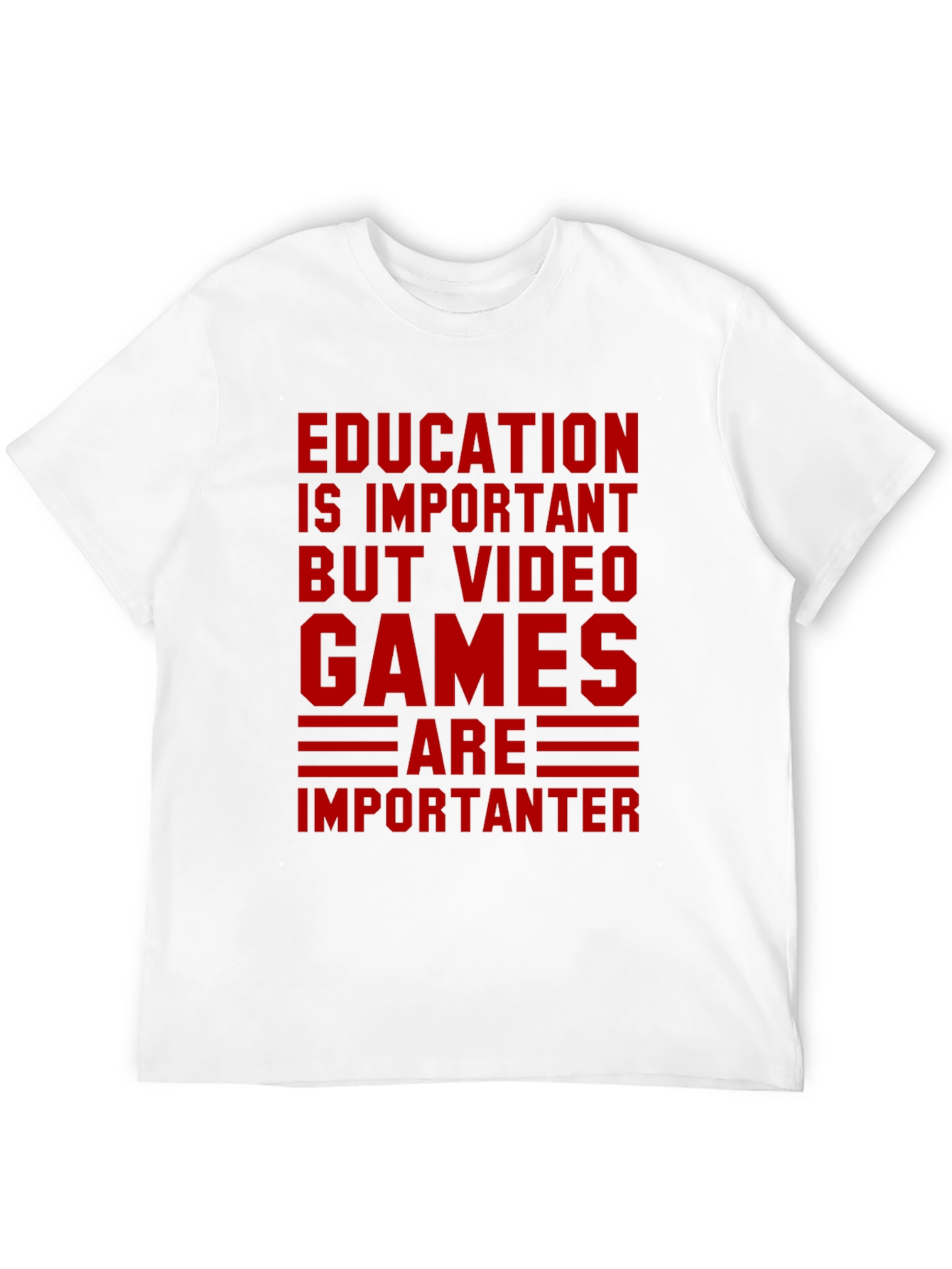 Education vs. Video Games Graphic Tee