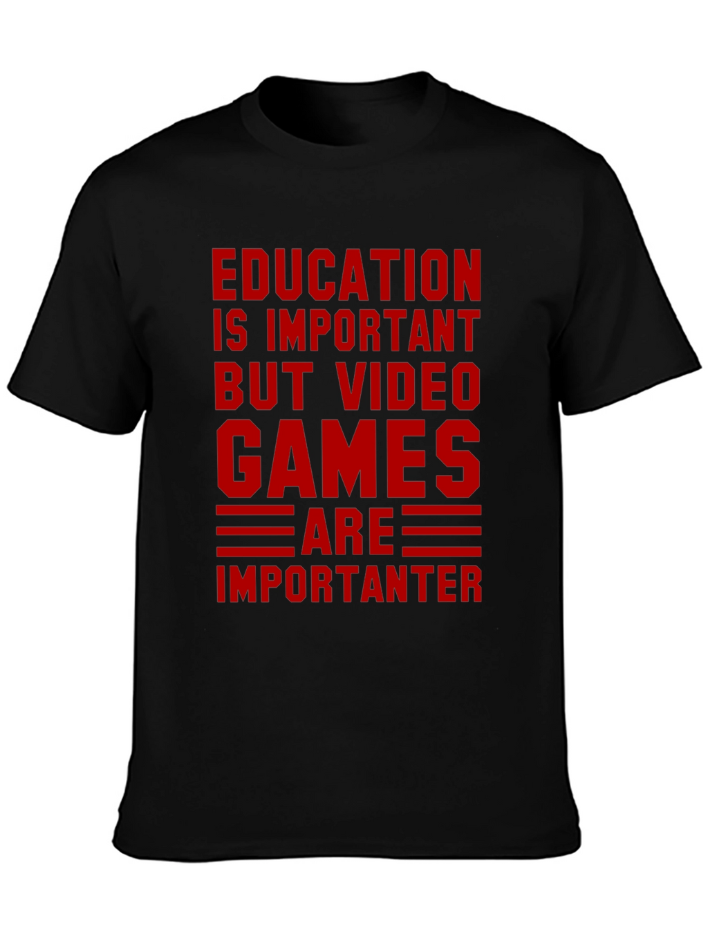 Education vs. Video Games Graphic Tee
