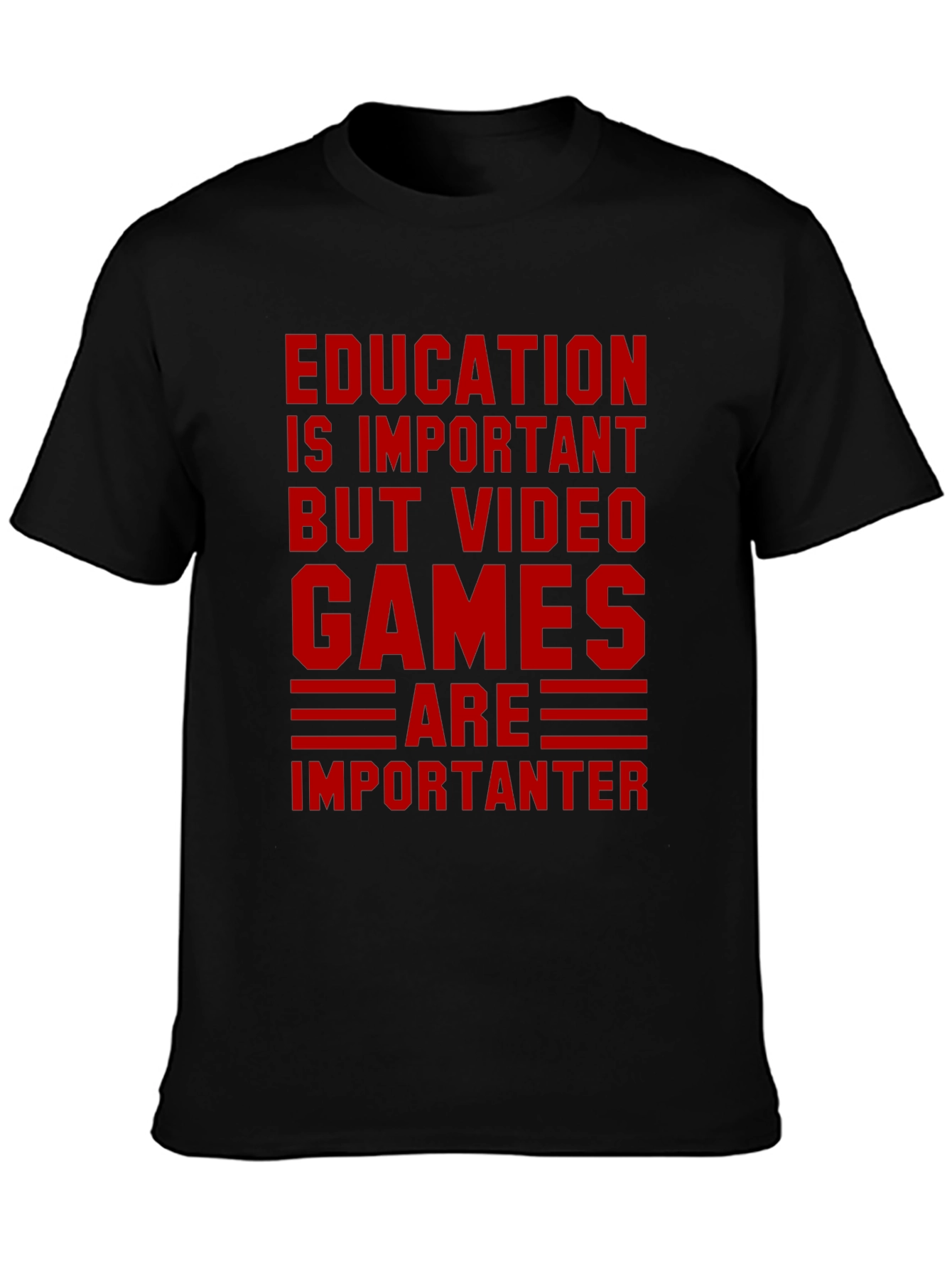 Education vs. Video Games Graphic Tee