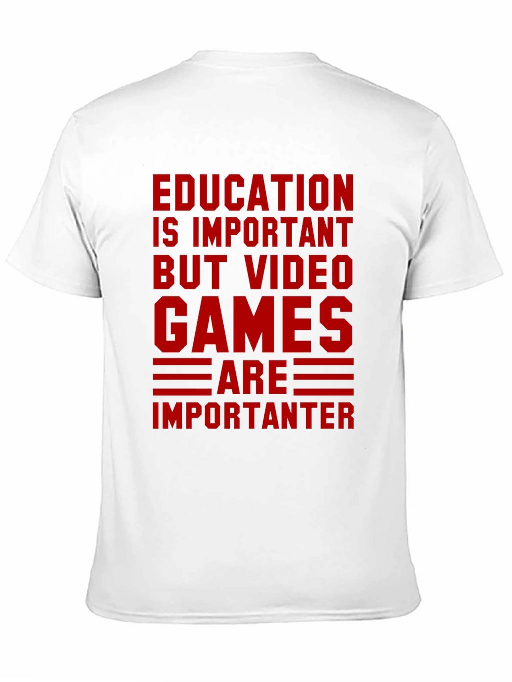 Education vs. Video Games Graphic Tee
