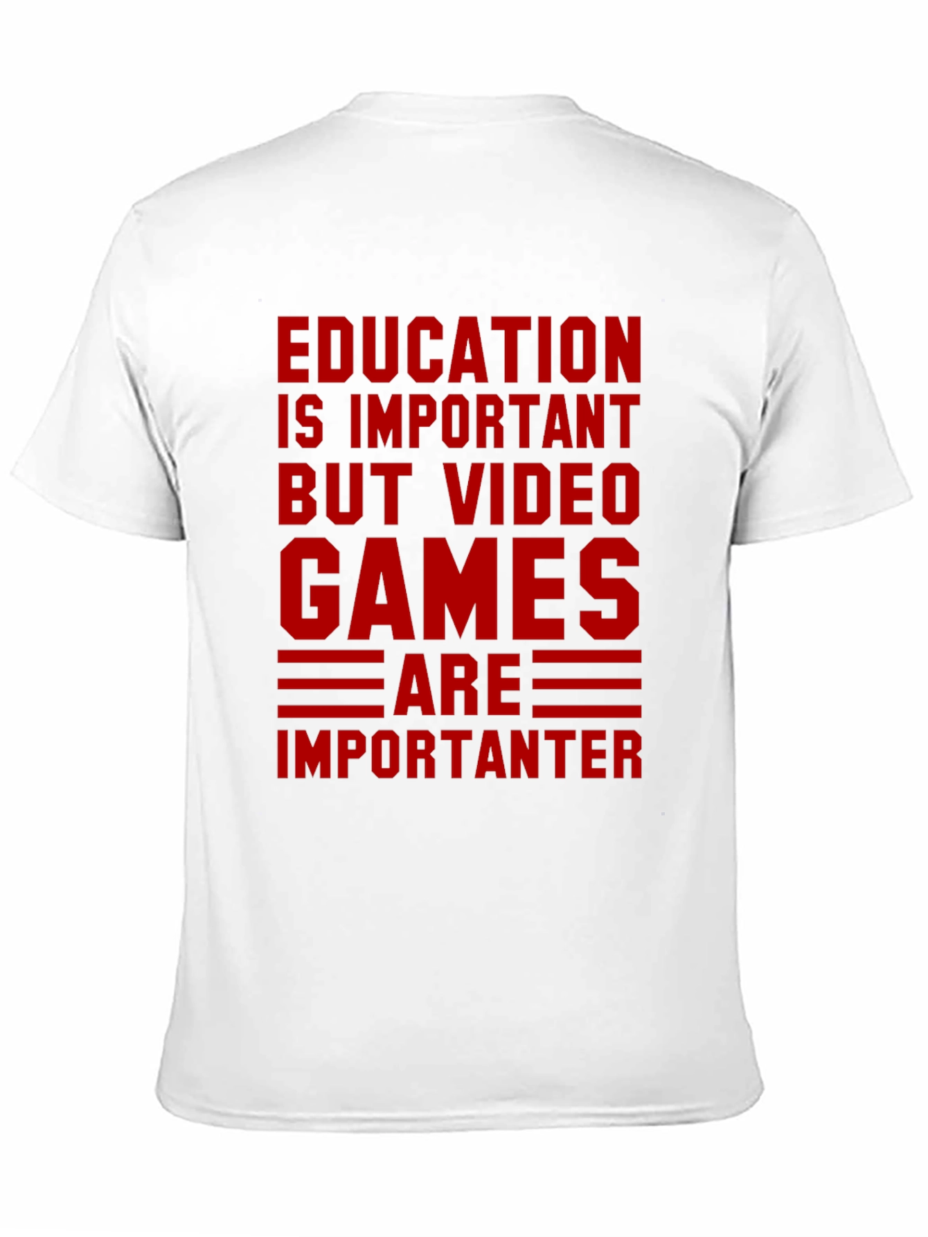 Education vs. Video Games Graphic Tee