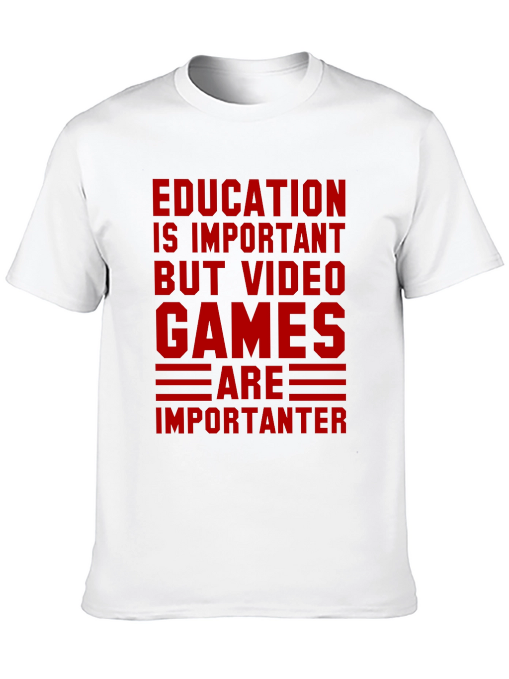Education vs. Video Games Graphic Tee