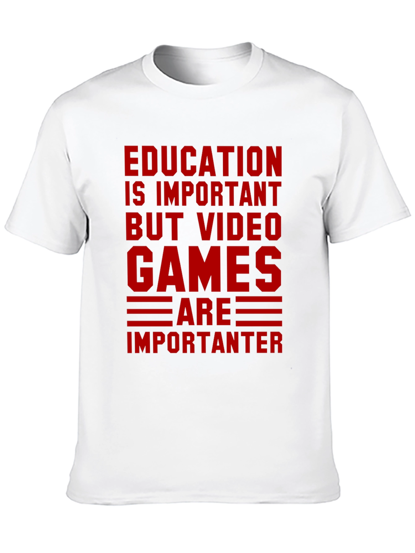 Education vs. Video Games Graphic Tee
