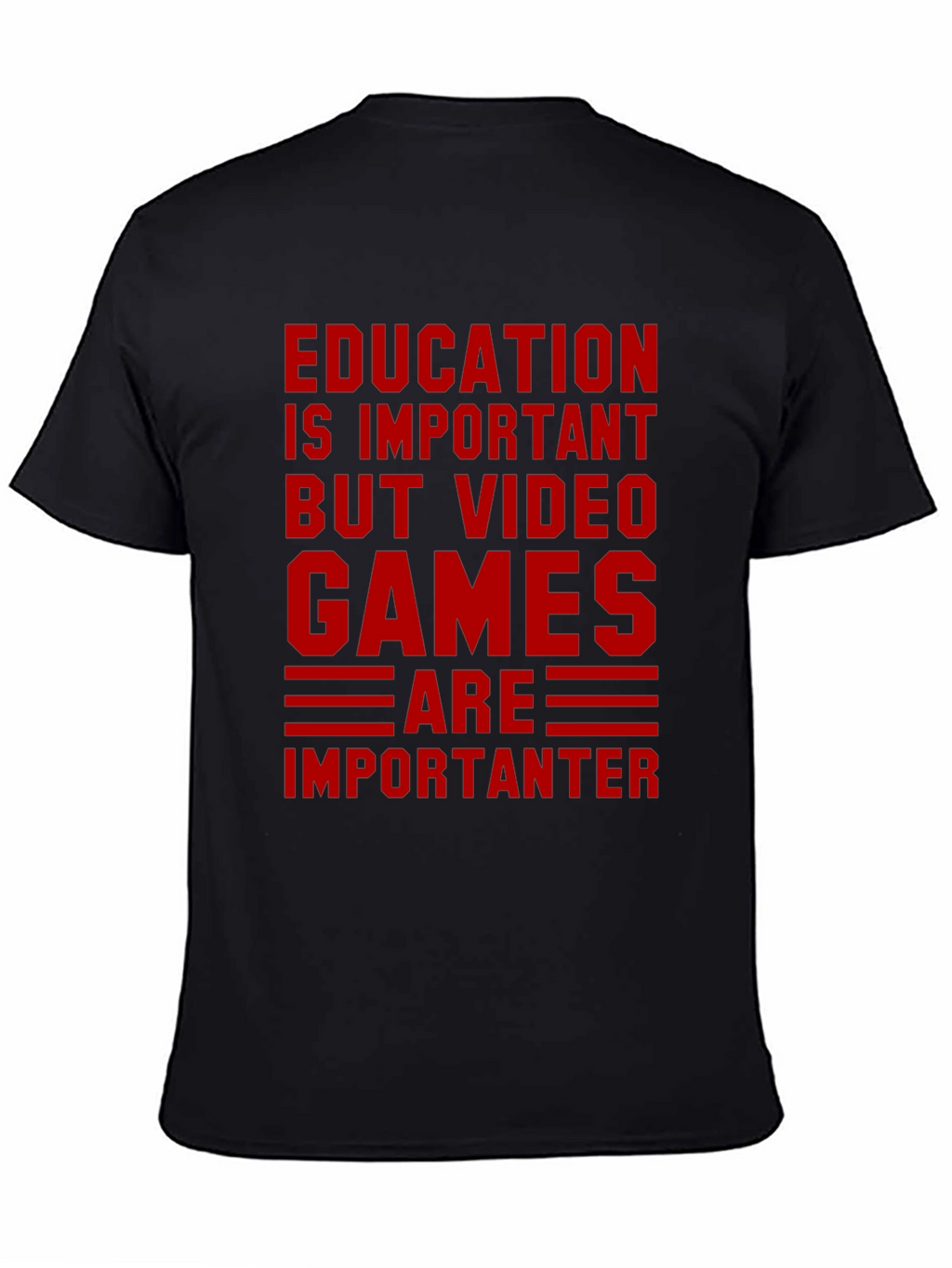 Education vs. Video Games Graphic Tee