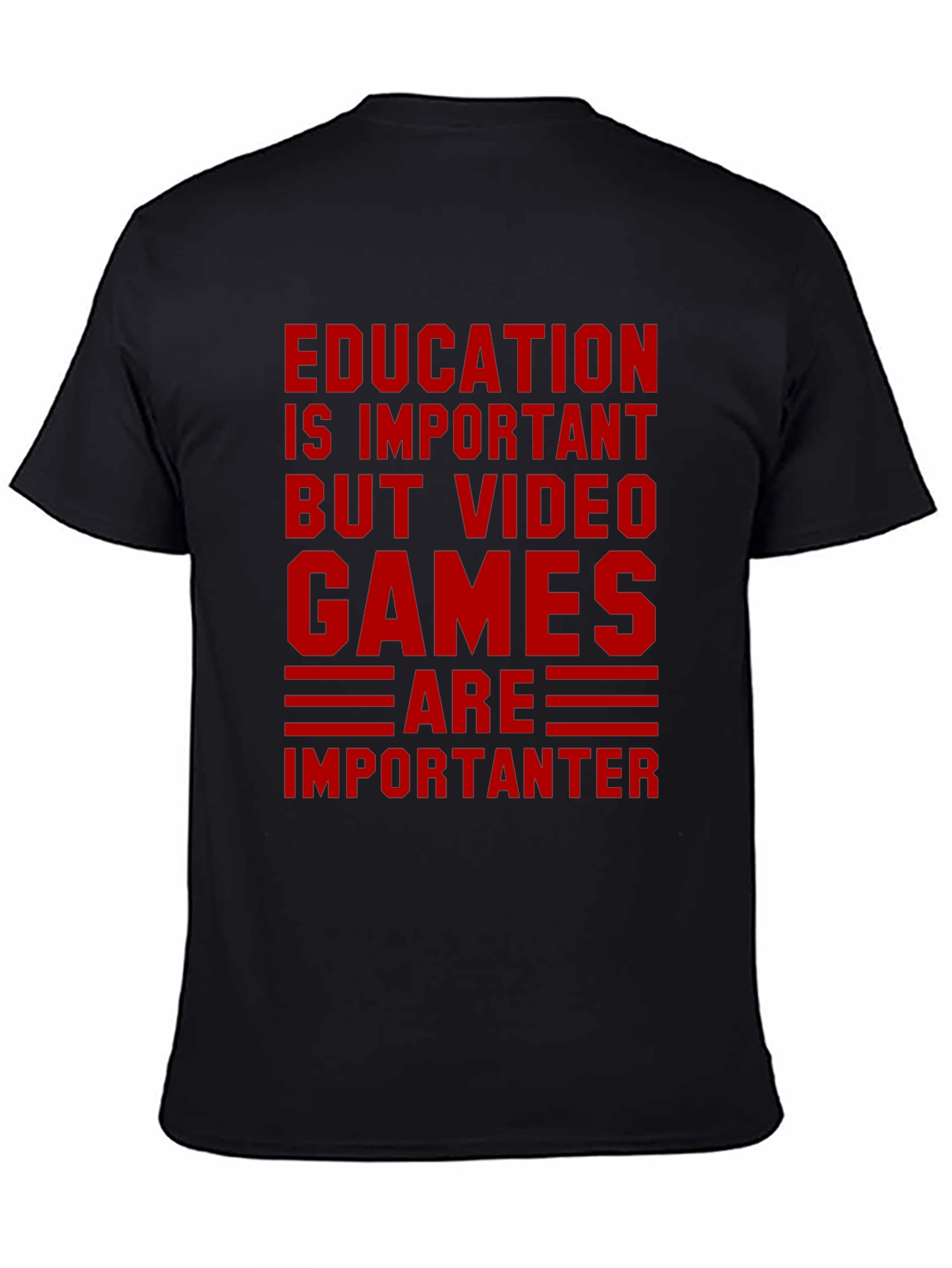 Education vs. Video Games Graphic Tee