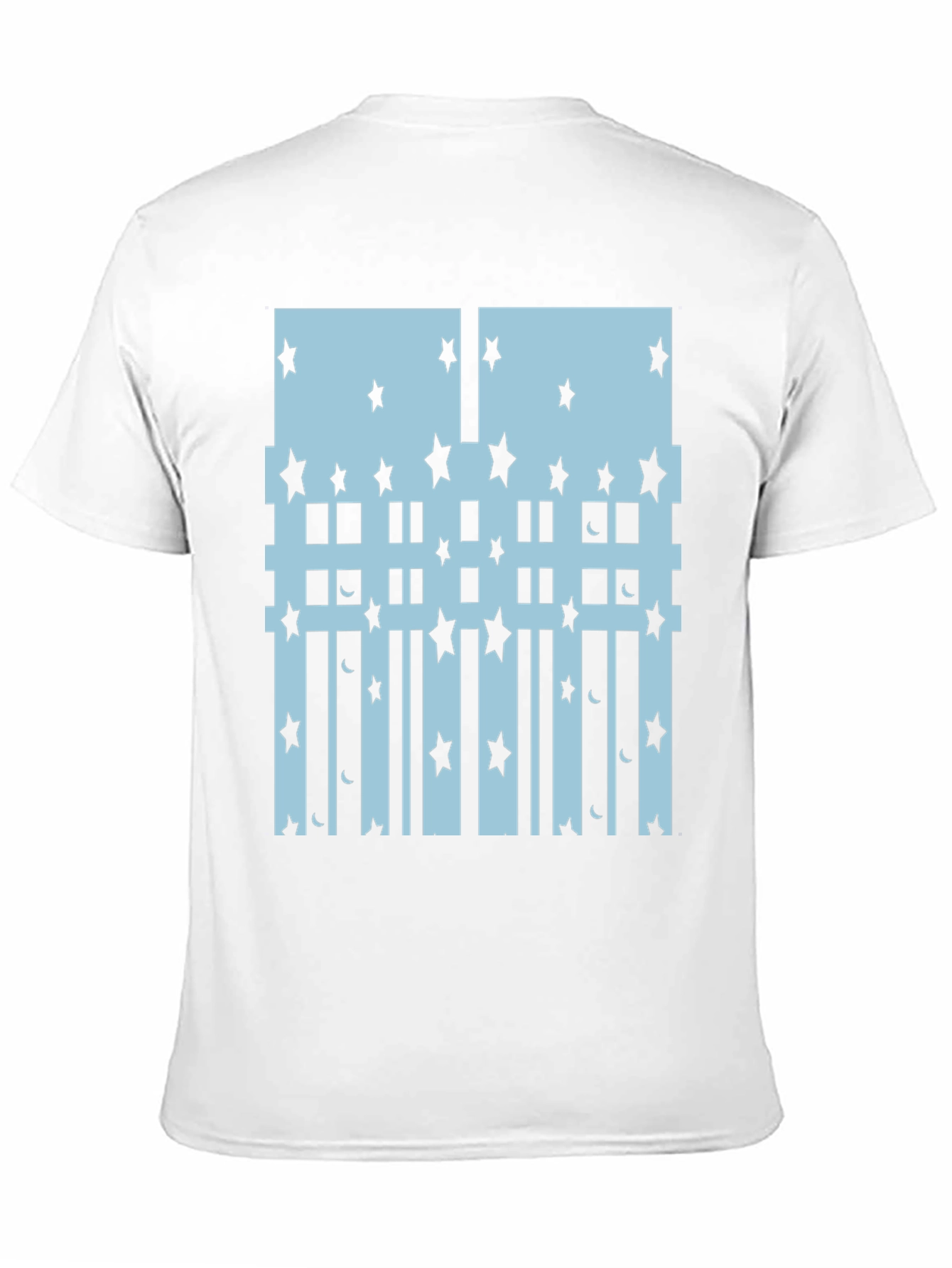 Star & Moon Graphic Tee - Black