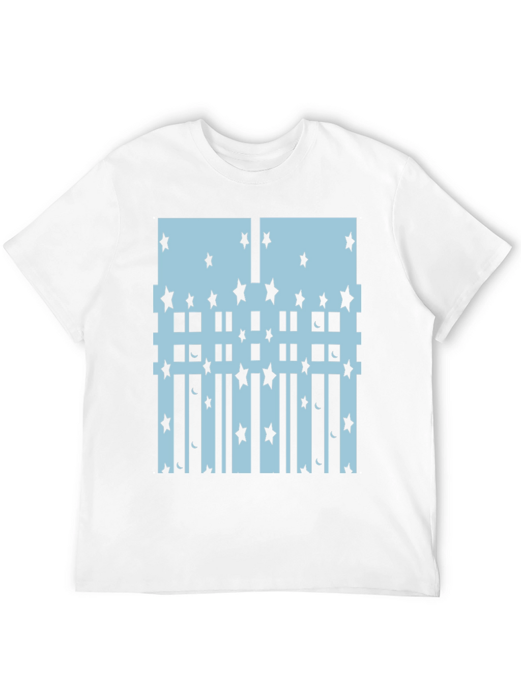 Star & Moon Graphic Tee - Black