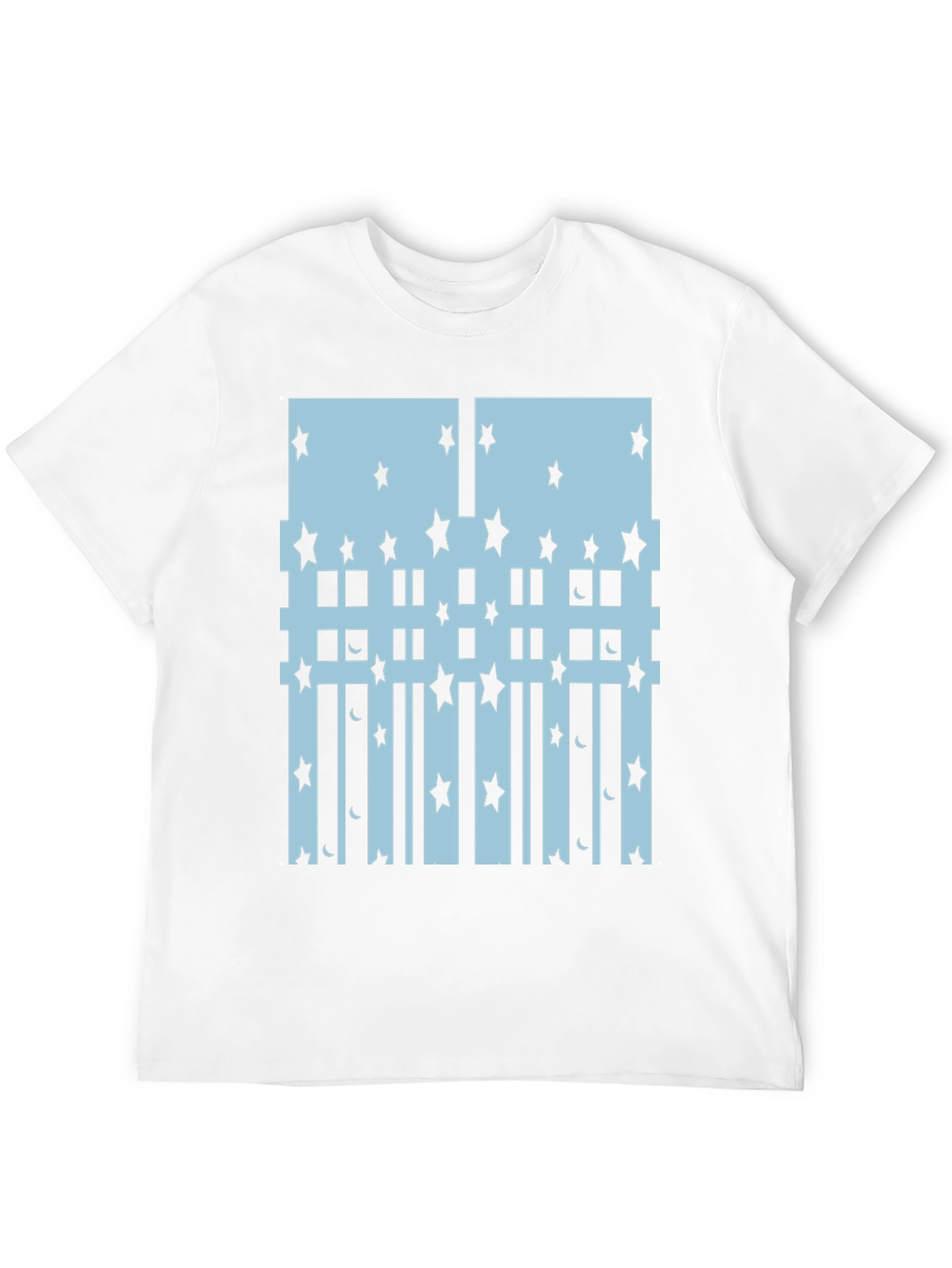 Star & Moon Graphic Tee - Black