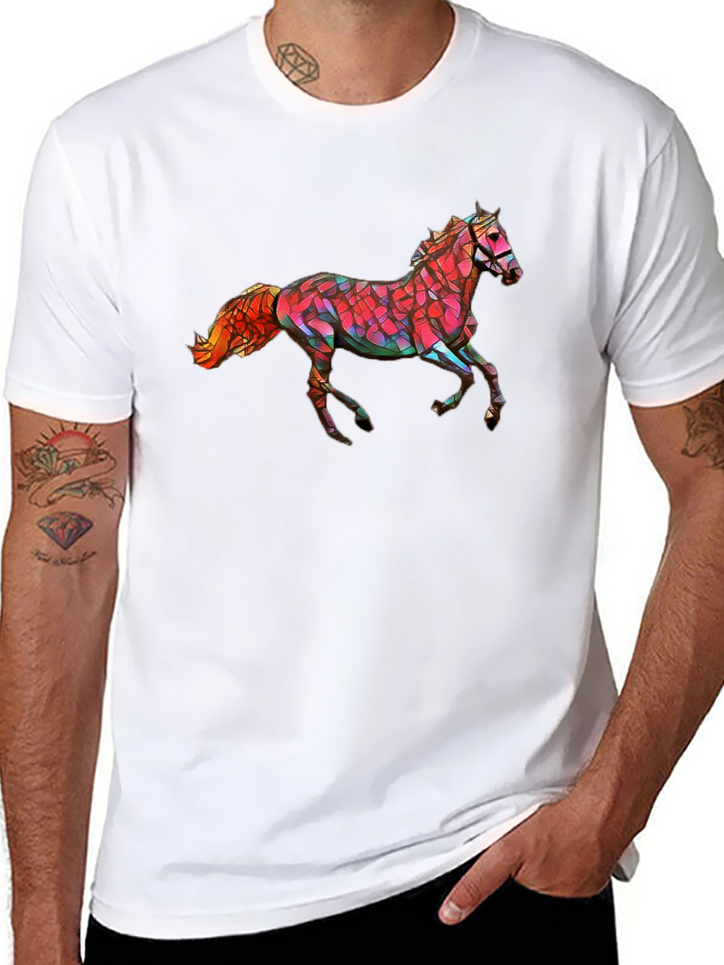 Geometric Horse Graphic Tee