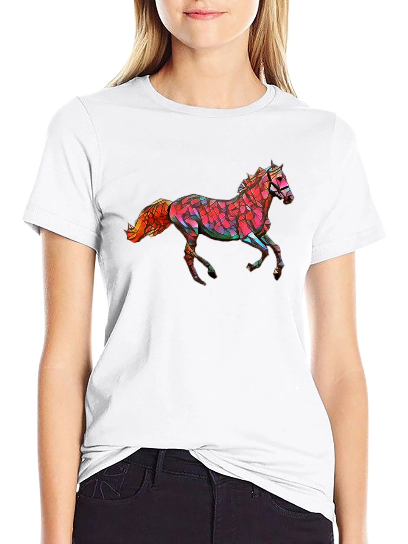 Geometric Horse Graphic Tee