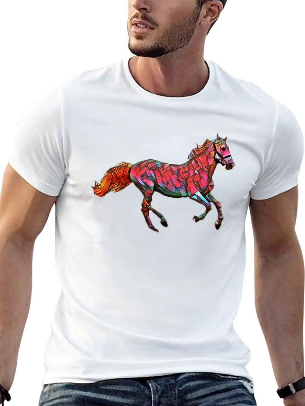 Geometric Horse Graphic Tee