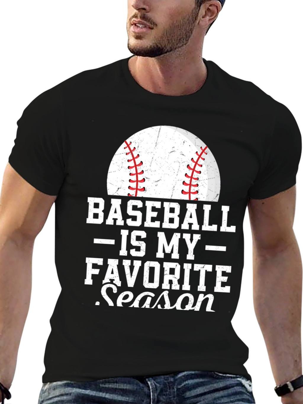 Baseball is my Favorite Season Graphic T-Shirt