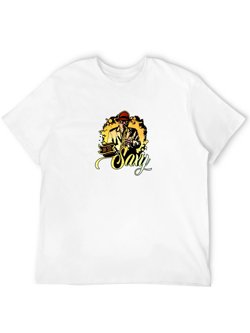 Im So Saxy T-Shirt Black Cotton Graphic Tee