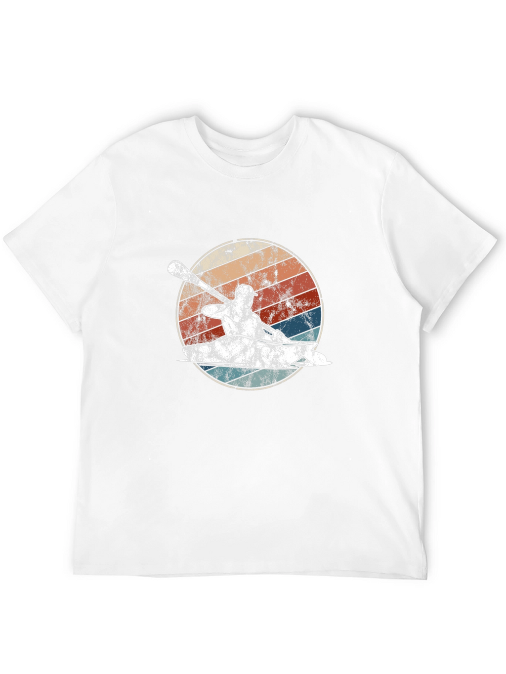 Kayak Retro Graphic T-Shirt - Paddling Adventure Tee