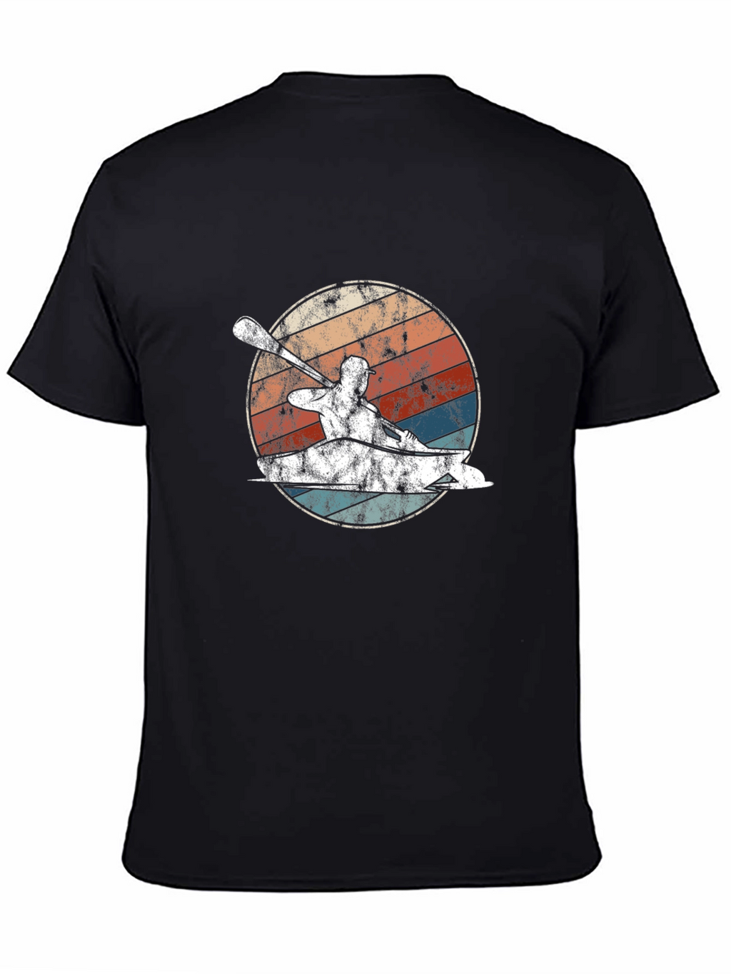 Kayak Retro Graphic T-Shirt - Paddling Adventure Tee