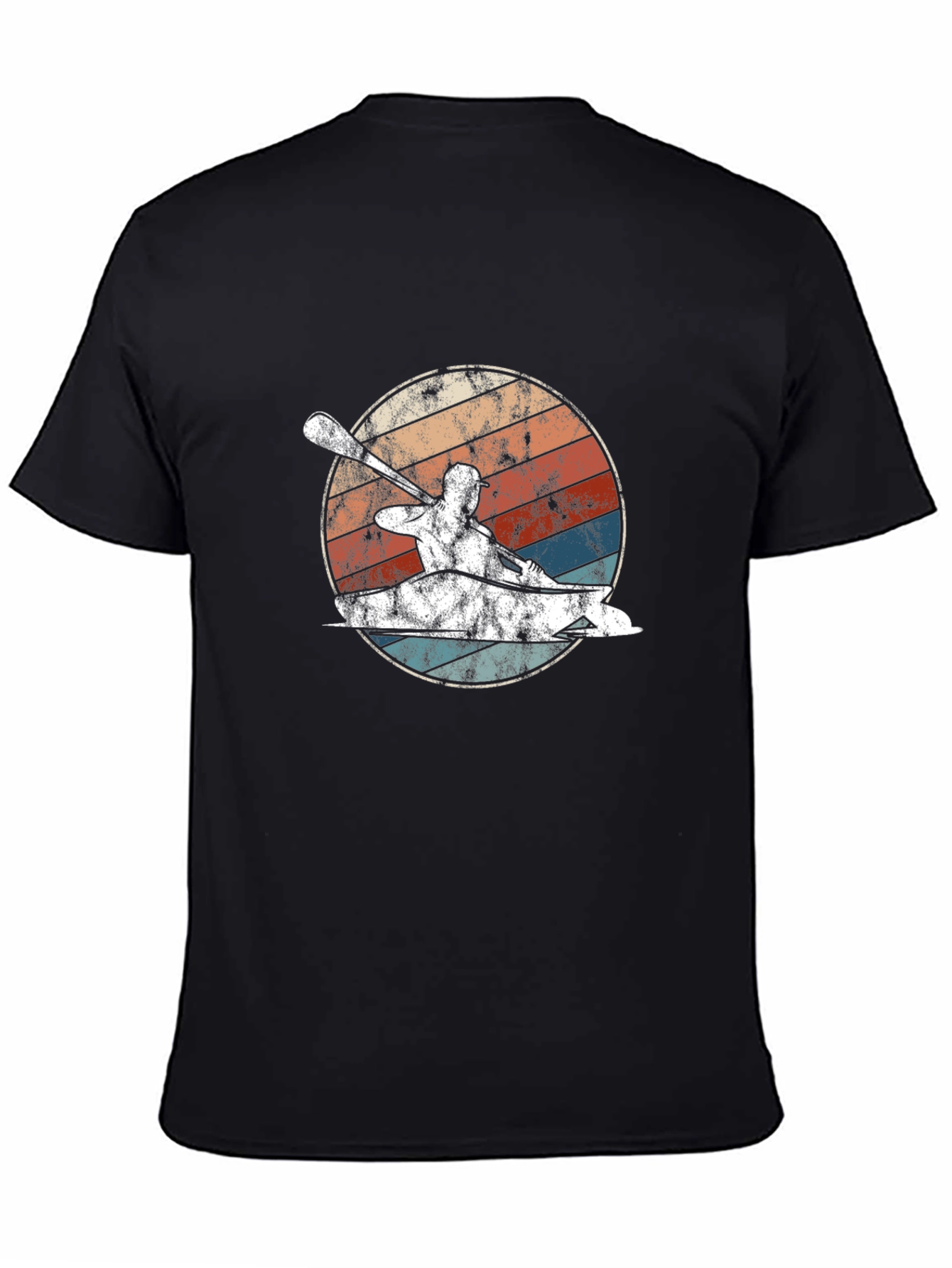 Kayak Retro Graphic T-Shirt - Paddling Adventure Tee