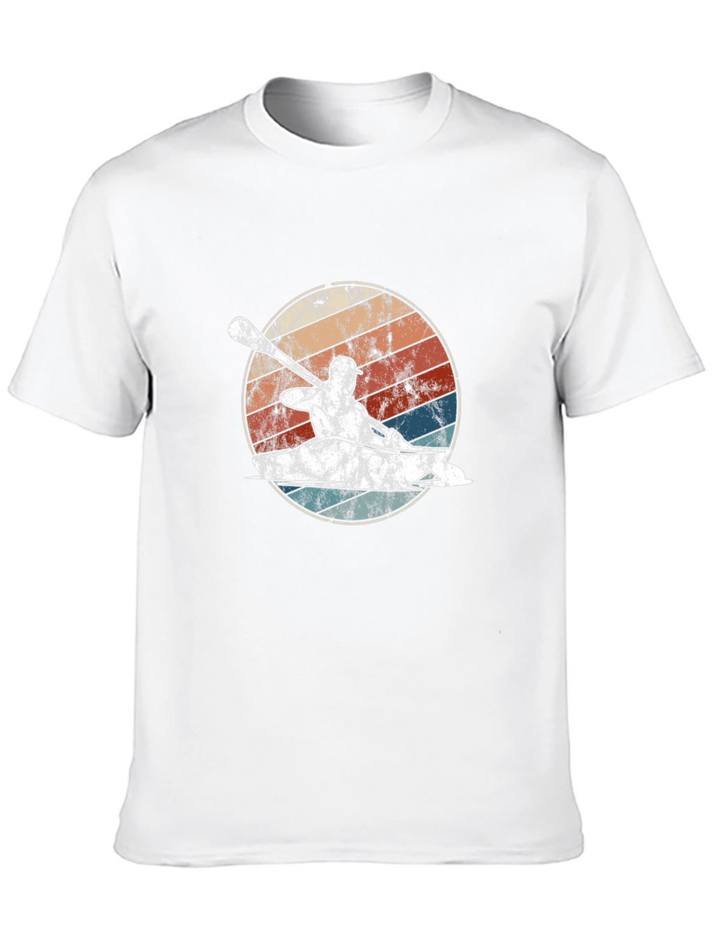 Kayak Retro Graphic T-Shirt - Paddling Adventure Tee