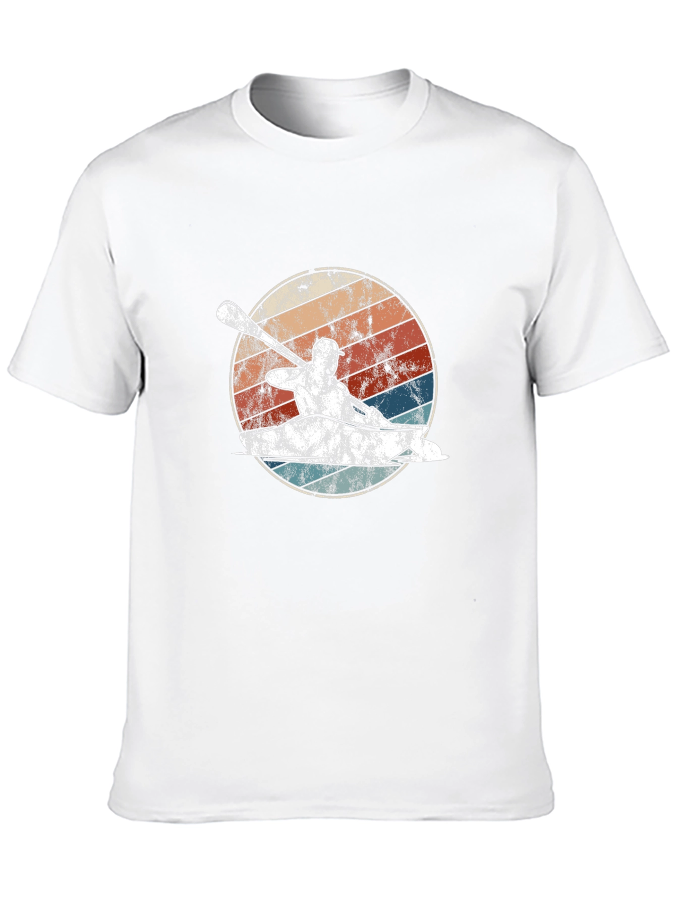 Kayak Retro Graphic T-Shirt - Paddling Adventure Tee