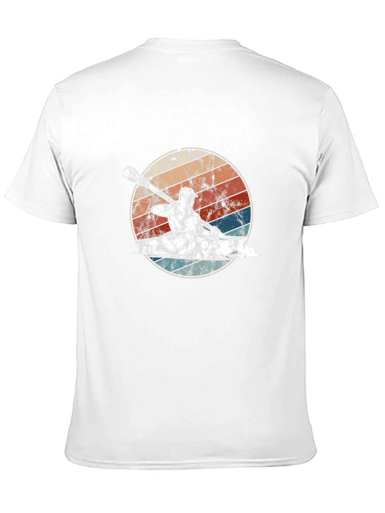 Kayak Retro Graphic T-Shirt - Paddling Adventure Tee
