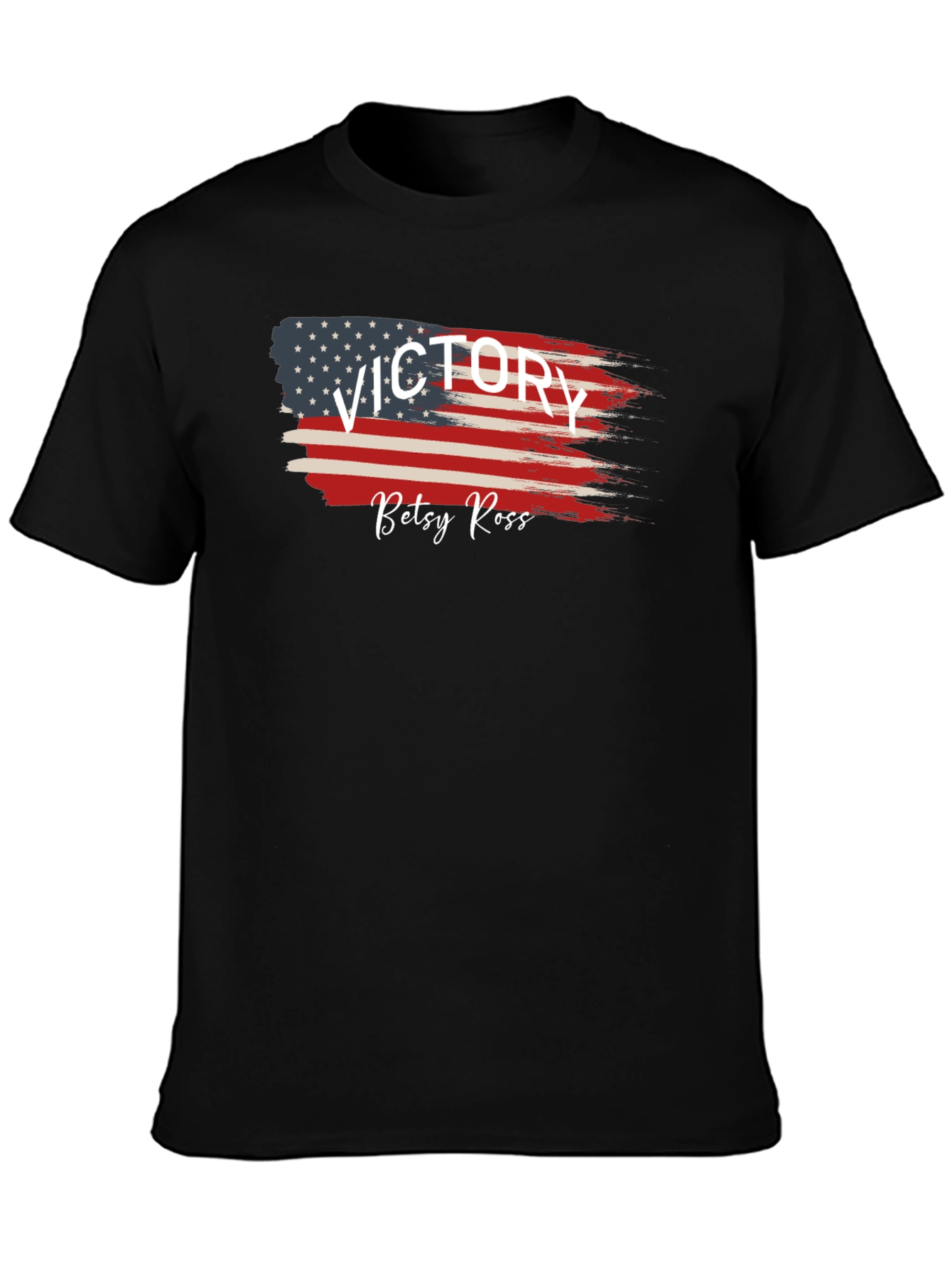 Victory Betsy Ross Flag Graphic Tee - Black