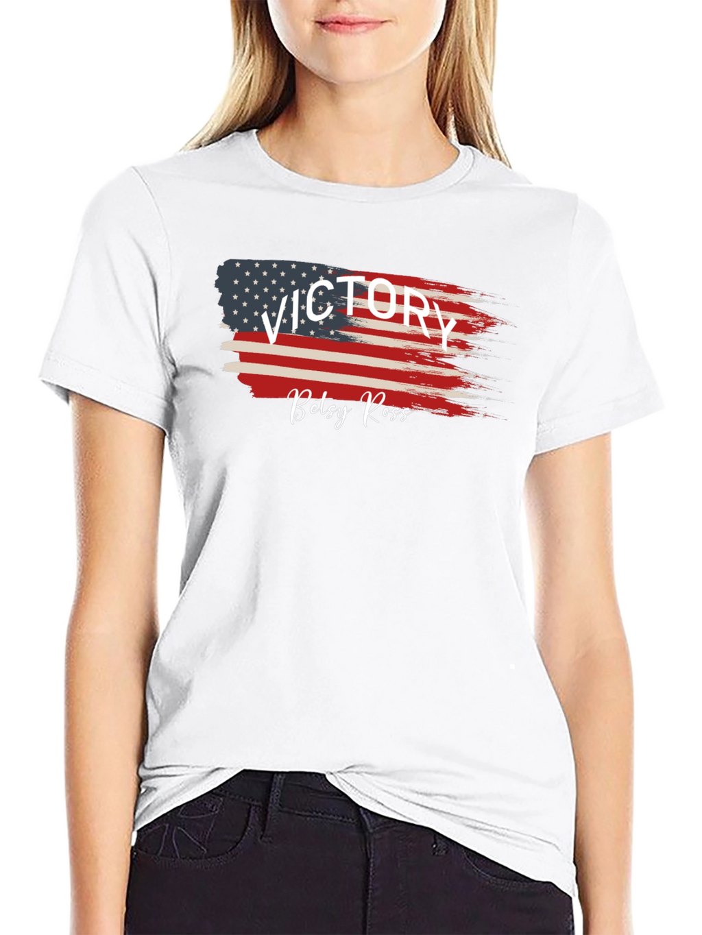 Victory Betsy Ross Flag Graphic Tee - Black