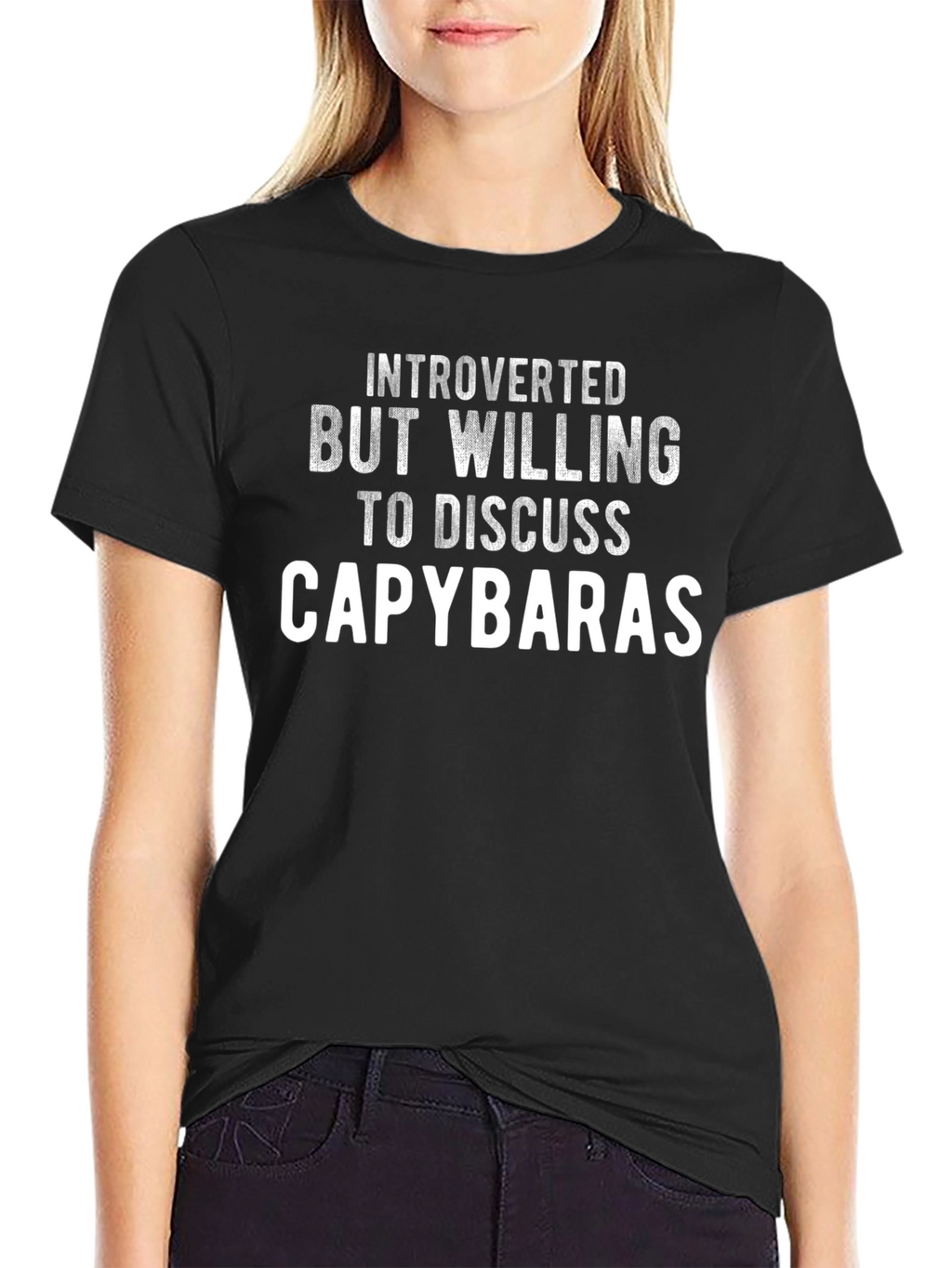 Introverted Capybara T-Shirt - Funny Animal Lover Tee