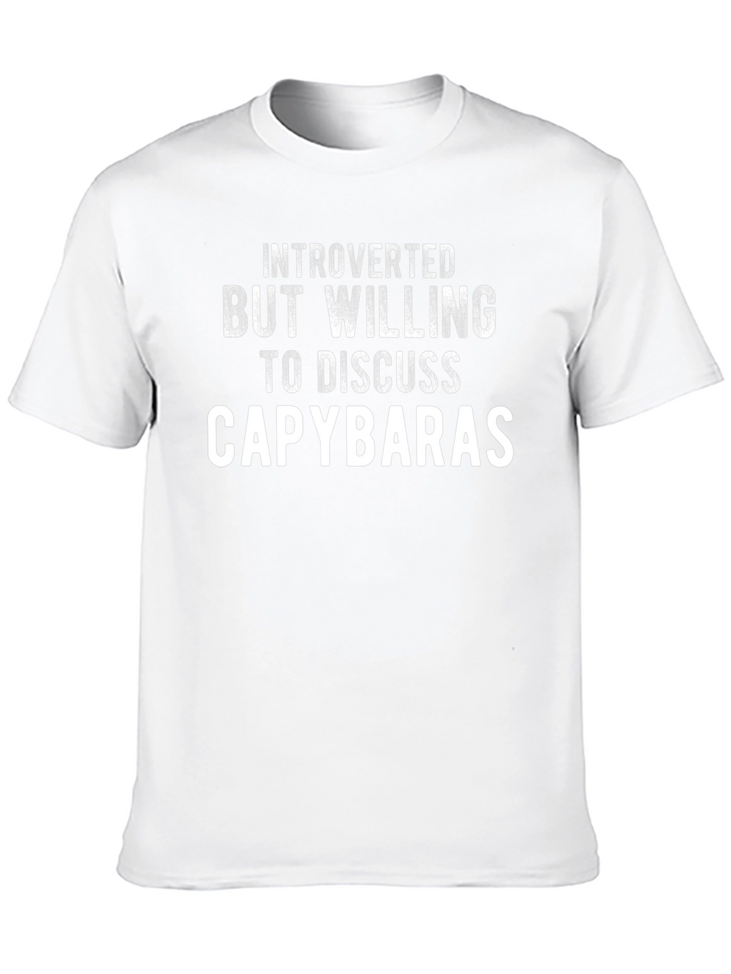 Introverted Capybara T-Shirt - Funny Animal Lover Tee