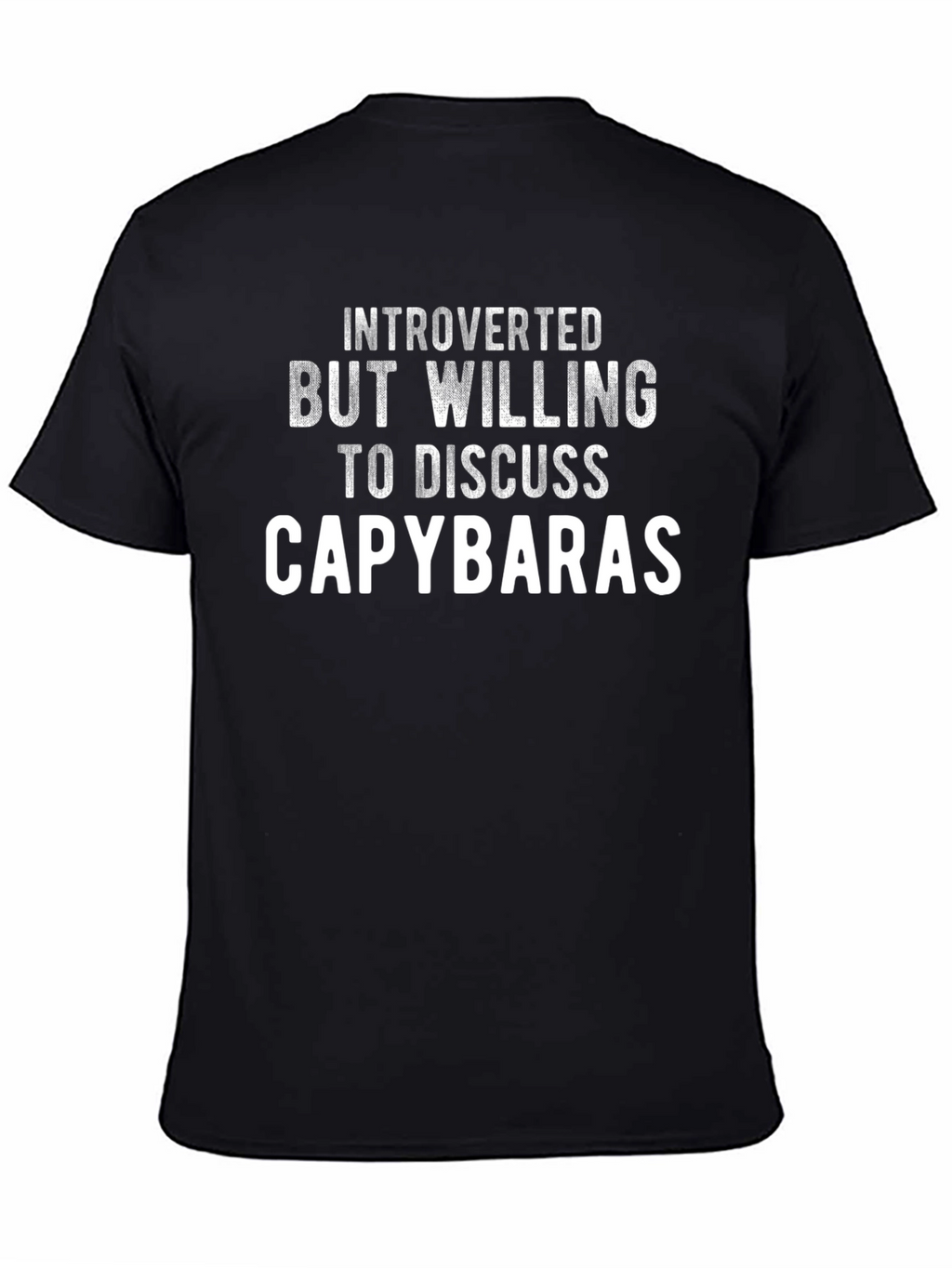 Introverted Capybara T-Shirt - Funny Animal Lover Tee