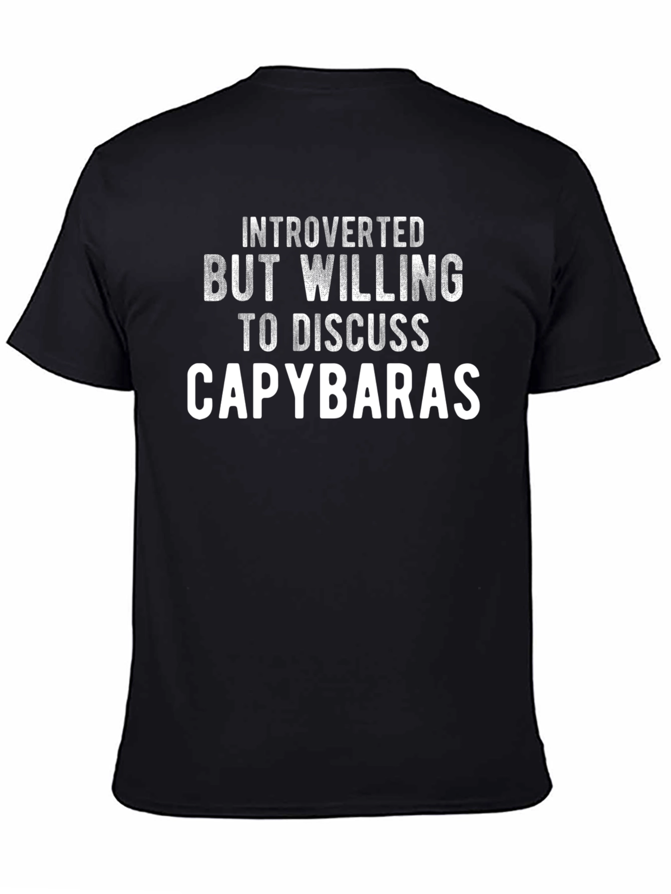 Introverted Capybara T-Shirt - Funny Animal Lover Tee
